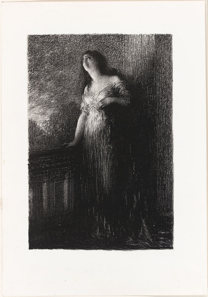Romeo and Juliet: Confiding in the Night: Henri Fantin-Latour,16x12
