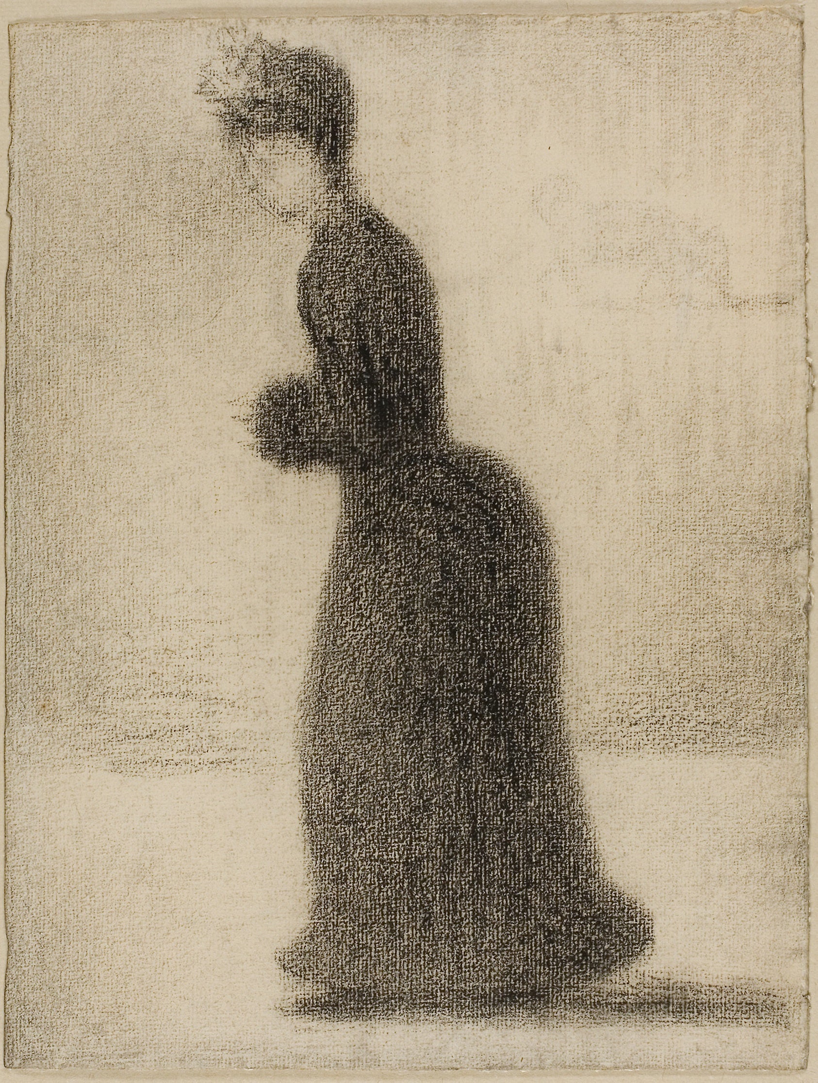 Woman with a Muff: Georges Seurat,16x12"(A3) Poster