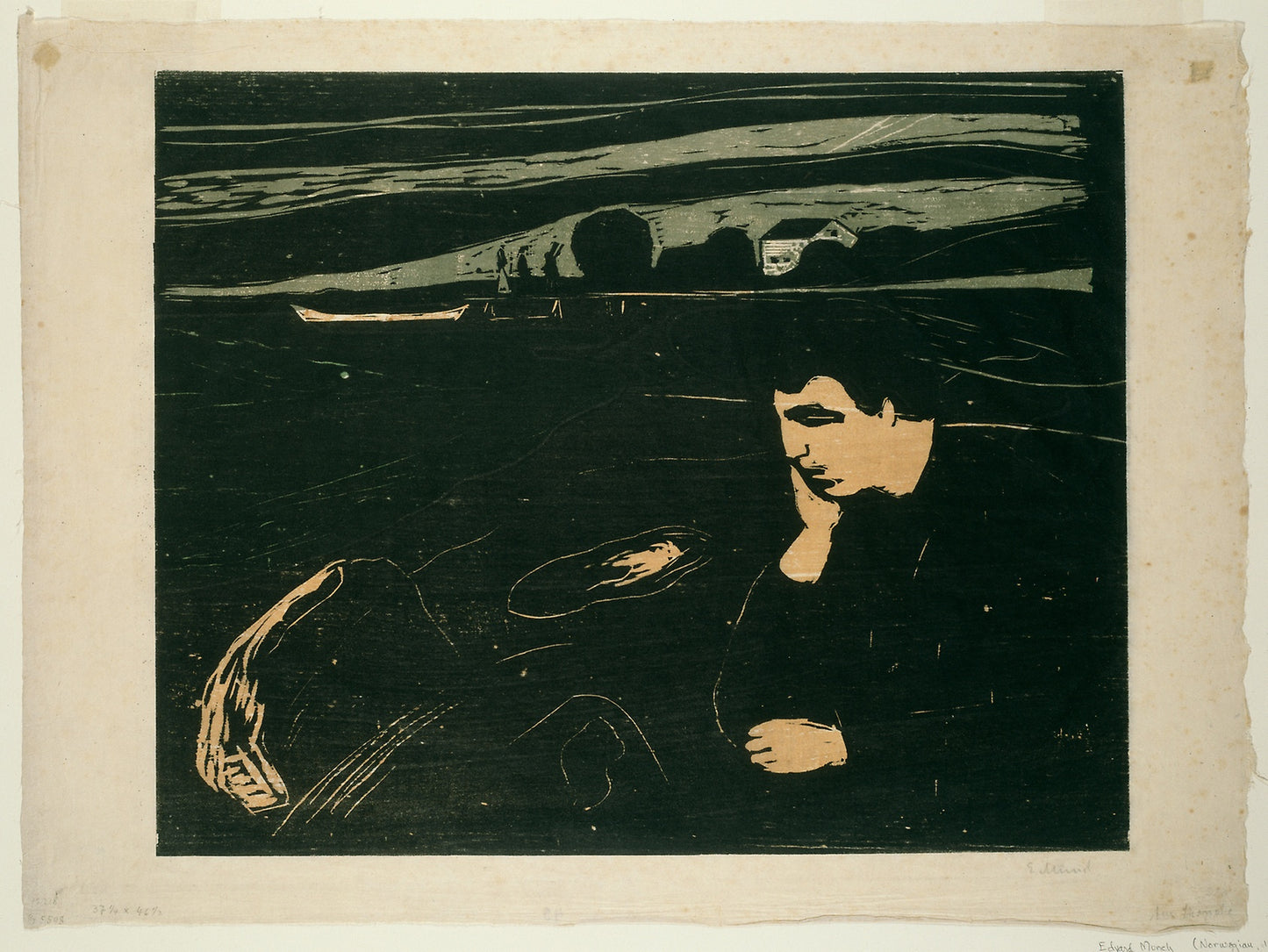 Melancholy III -  Edvard Munch (Norwegian, 1863-1944),  Poster Print Wall Art