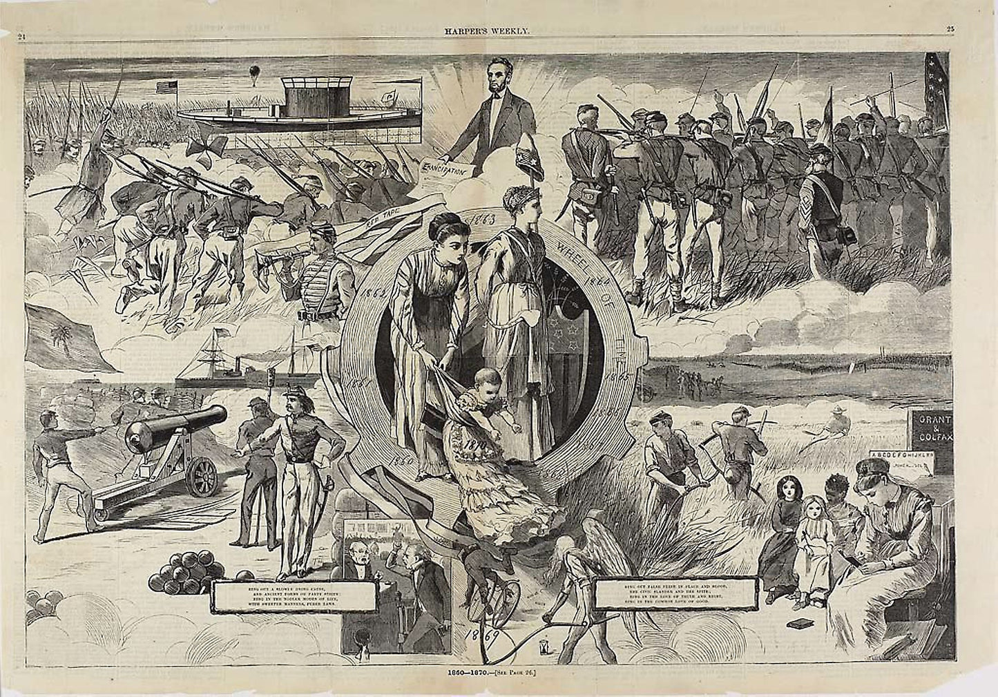 1860-1870: Winslow Homer (American, 1836-1910),16x12"(A3) Poster