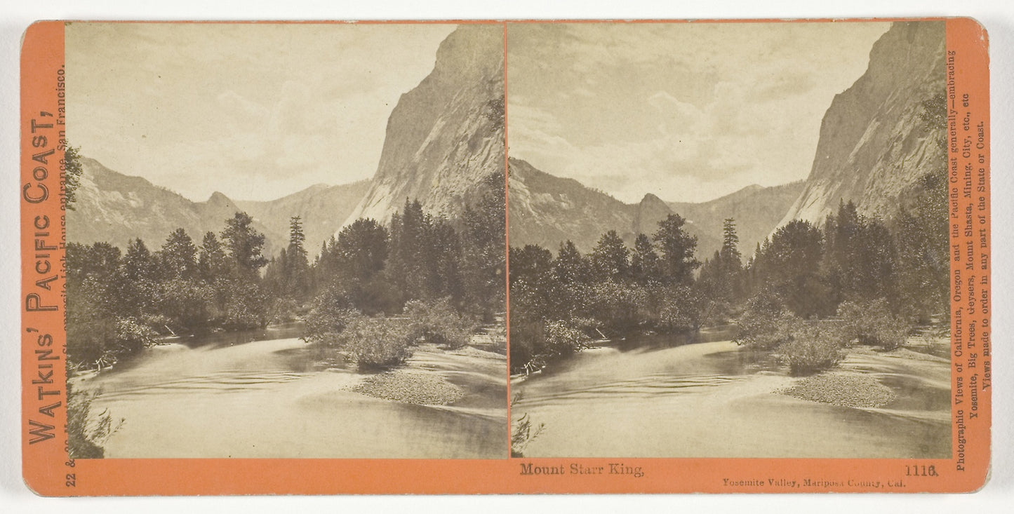 Mount Starr King, Yosemite Valley, Mariposa County, Cal. -  Carleton Watkins,  Poster Print Wall Art