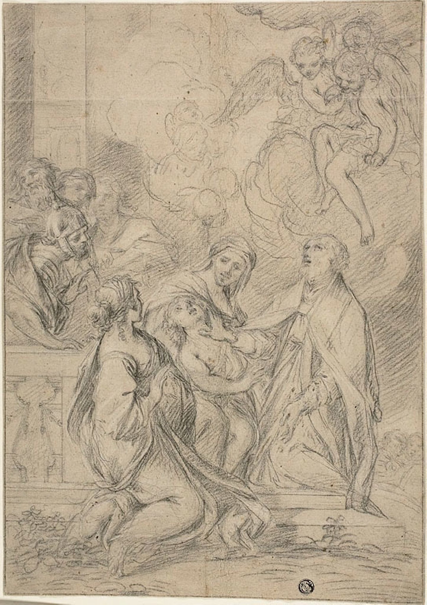 Saint Healing a Child -  School of Carlo Maratti,  Poster Print Wall Art