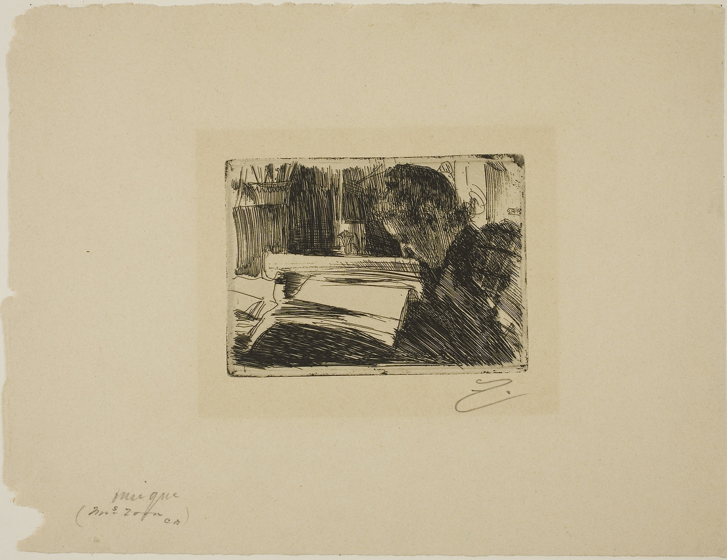 Lady Reading (Mrs. Zorn) -  Anders Zorn,  Poster Print Wall Art