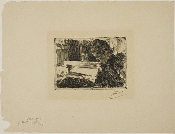Lady Reading (Mrs. Zorn): Anders Zorn,16x12