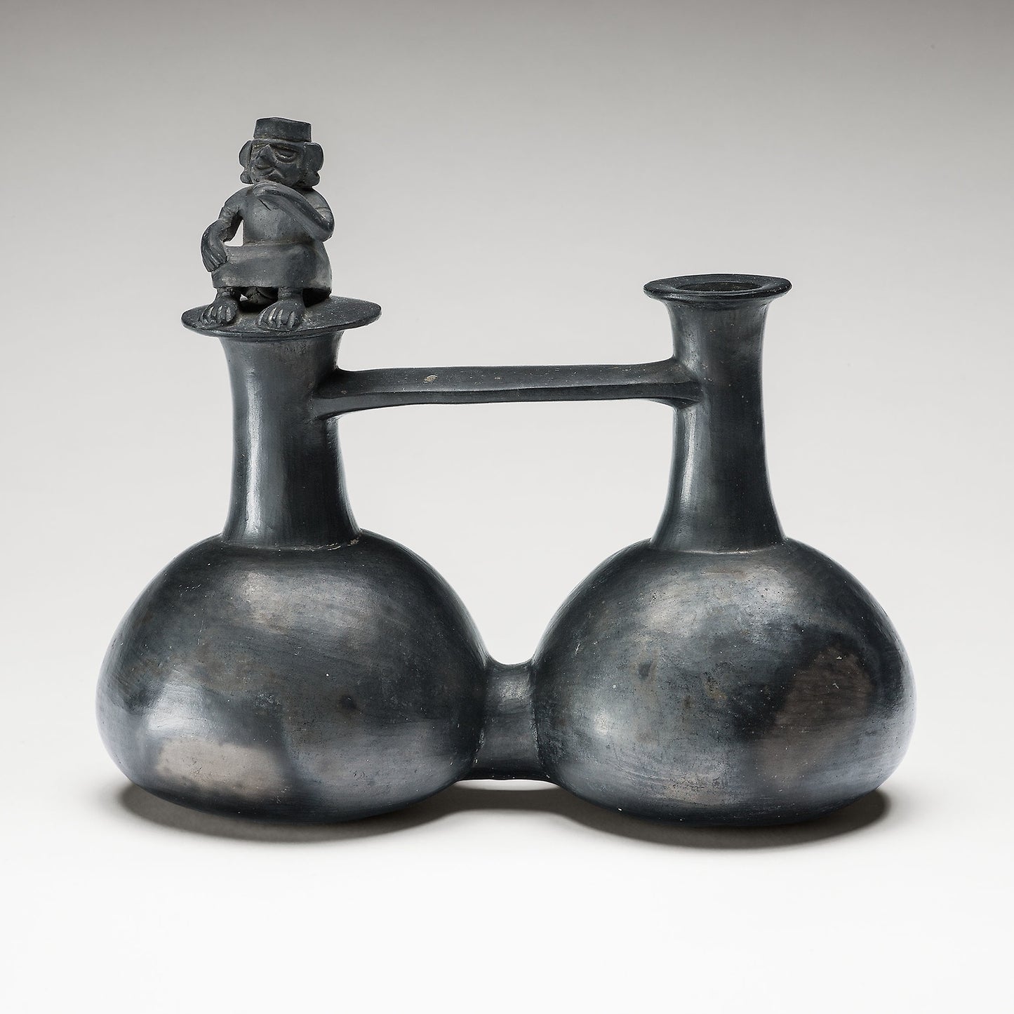 Double Vessel with a Seated Figure -  Chimú,  Poster Print Wall Art