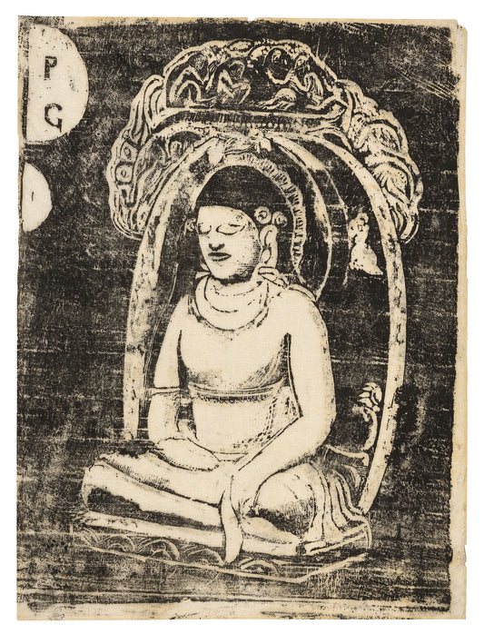 Buddha, from the Suite of Late Wood-Block Prints: Paul Gauguin,16x12"(A3) Poster