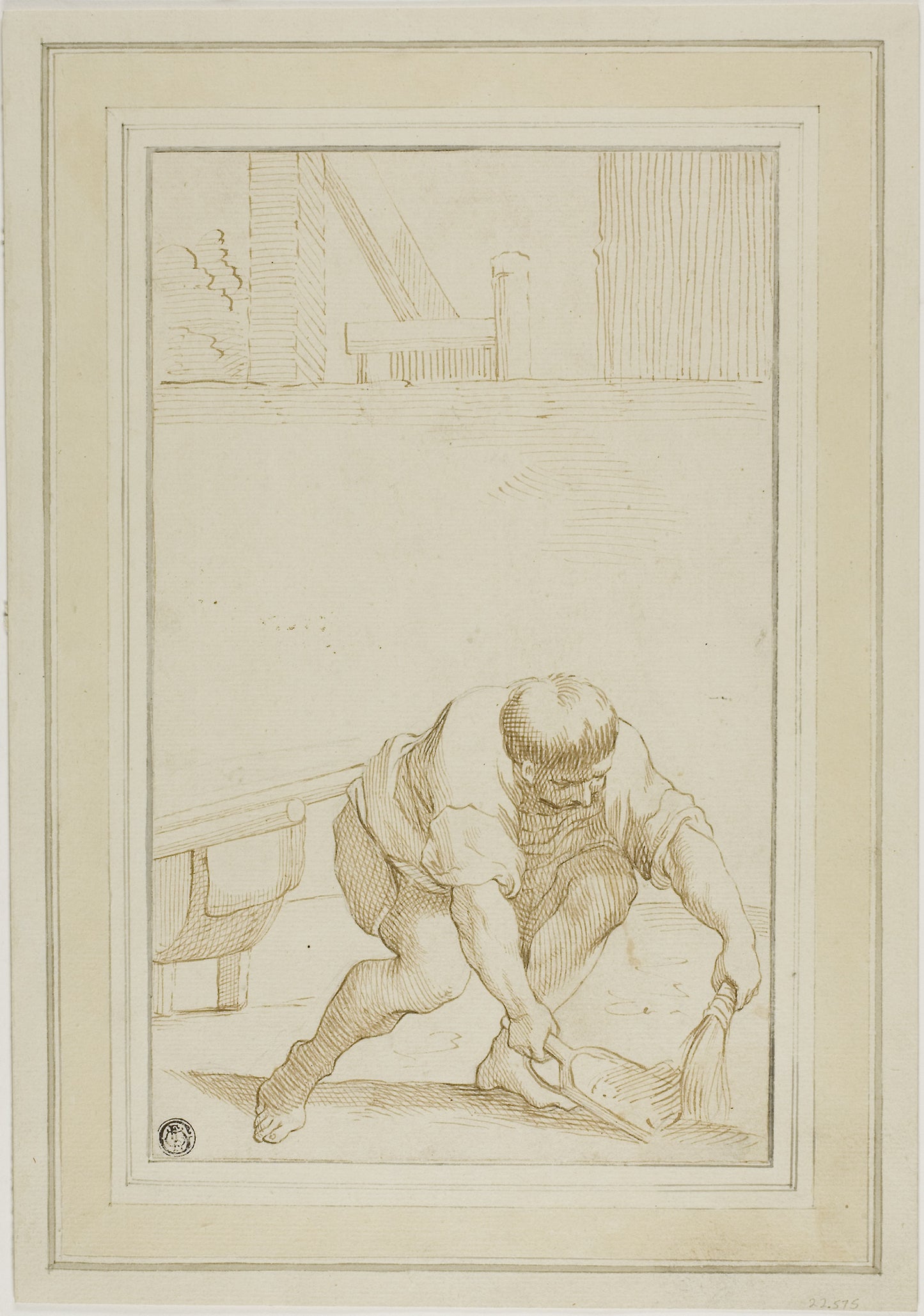 Manure Collector -  After Annibale Carracci,  Poster Print Wall Art