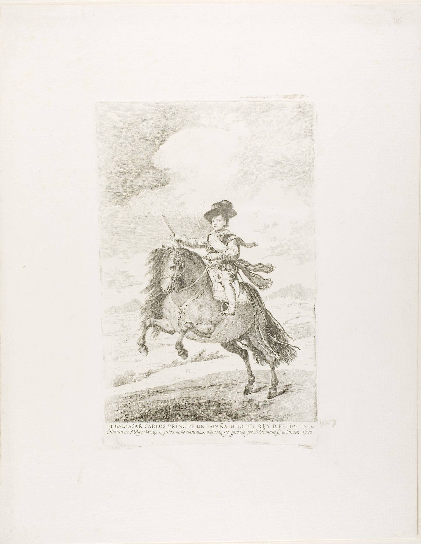 Baltasar Carlos -  Francisco José de Goya y Lucientes (Spanish, 1746-1828),  Poster Print Wall Art