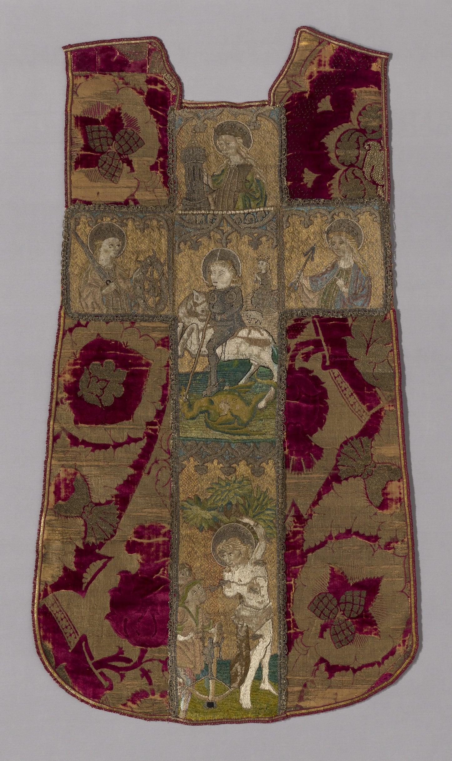 Chasuble Front with Orphrey Cross -  Chasuble -  Italy, Florence,  Poster Print Wall Art