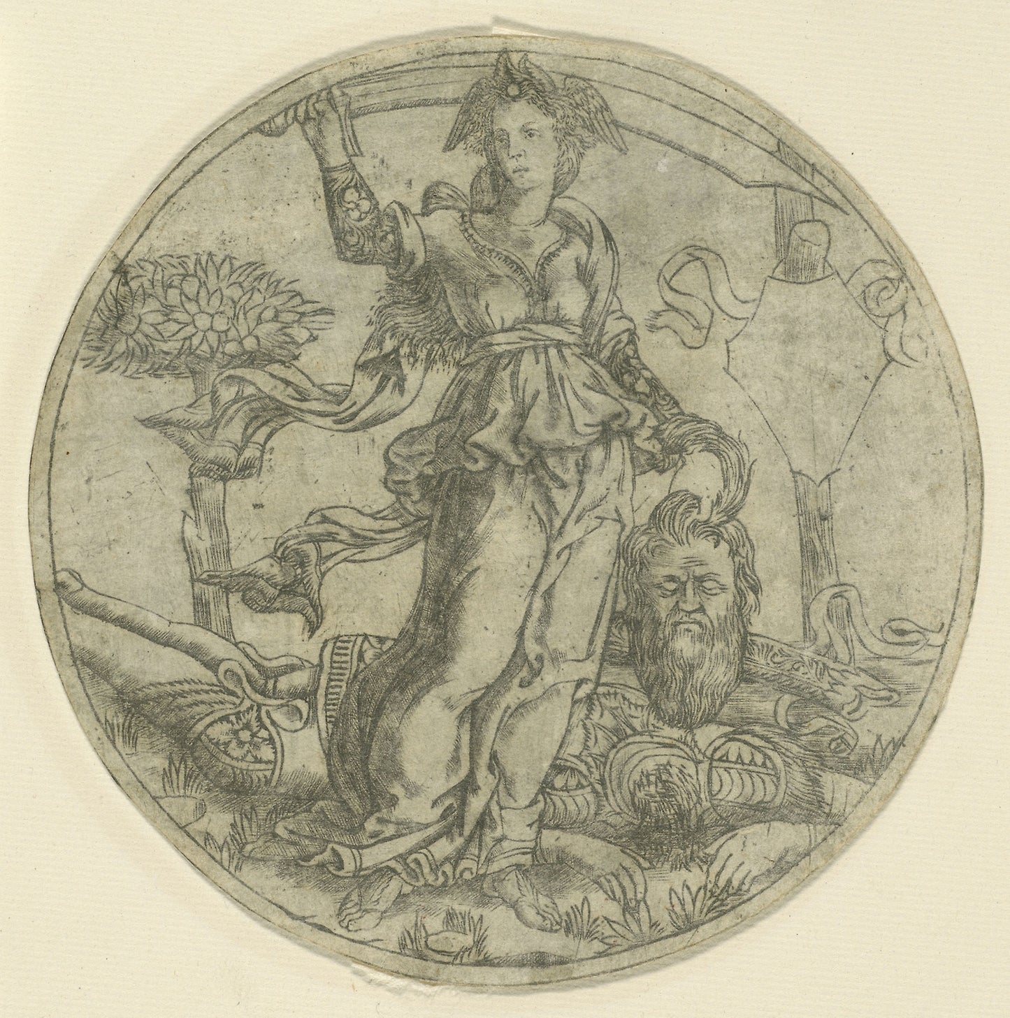 Judith with the Head of Holofernes -  Attributed to Baccio Baldini,  Poster Print Wall Art