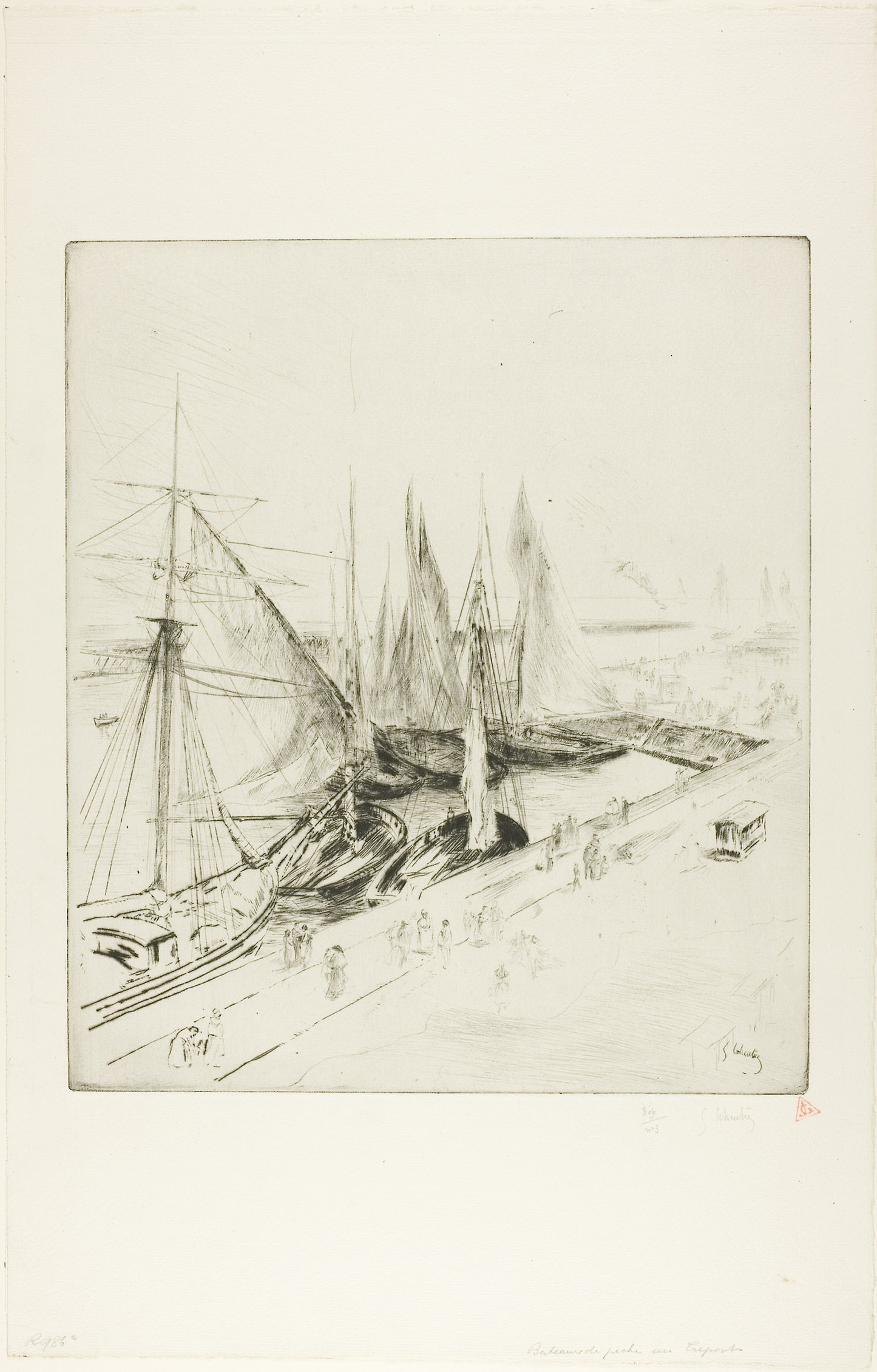 Fishing Boats of Tréport -  Gustave Leheutre,  Poster Print Wall Art