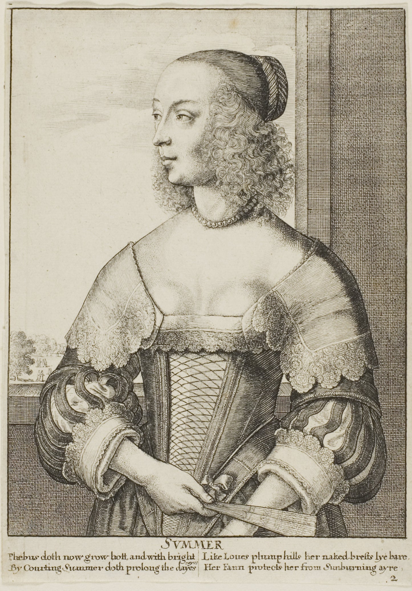 Summer -  Wenceslaus Hollar,  Poster Print Wall Art