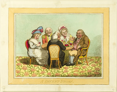 A Decent Story by  James Gillray (English, 1756-1815), 23x16"( A2 size ) Poster Print