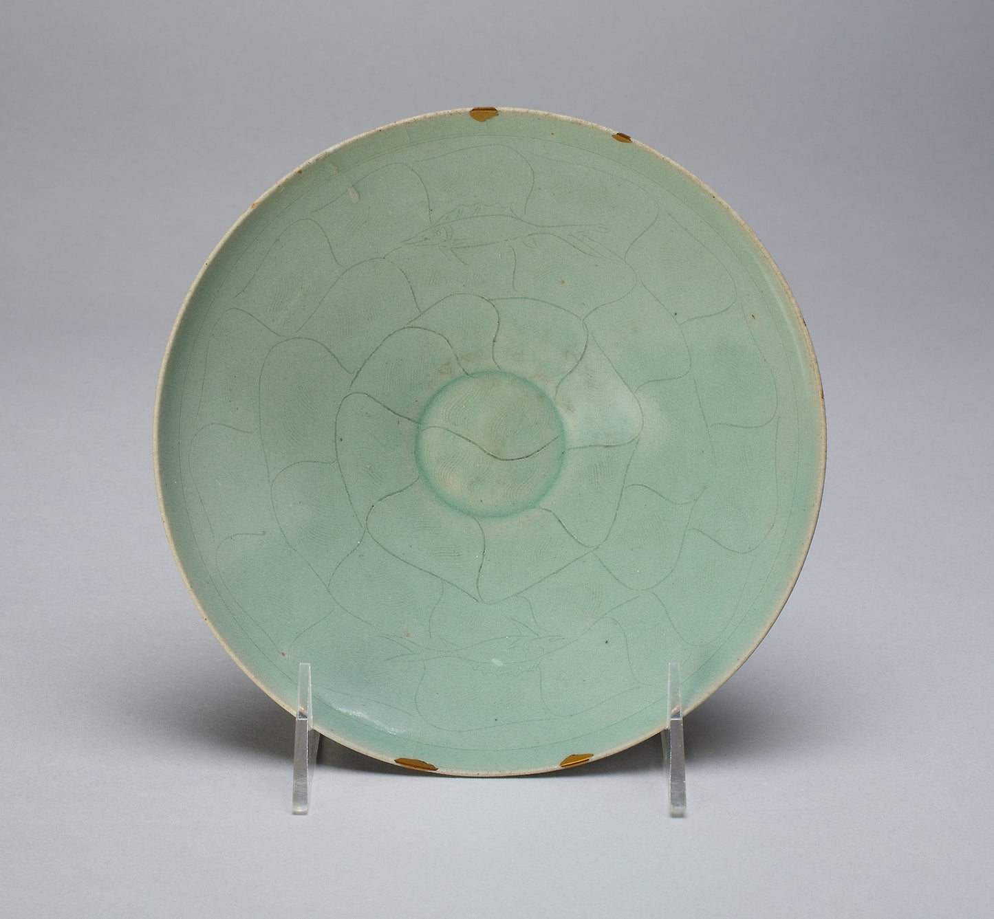 Bowl with Radiating Petals and Two Fish -  Korea,  Poster Print Wall Art
