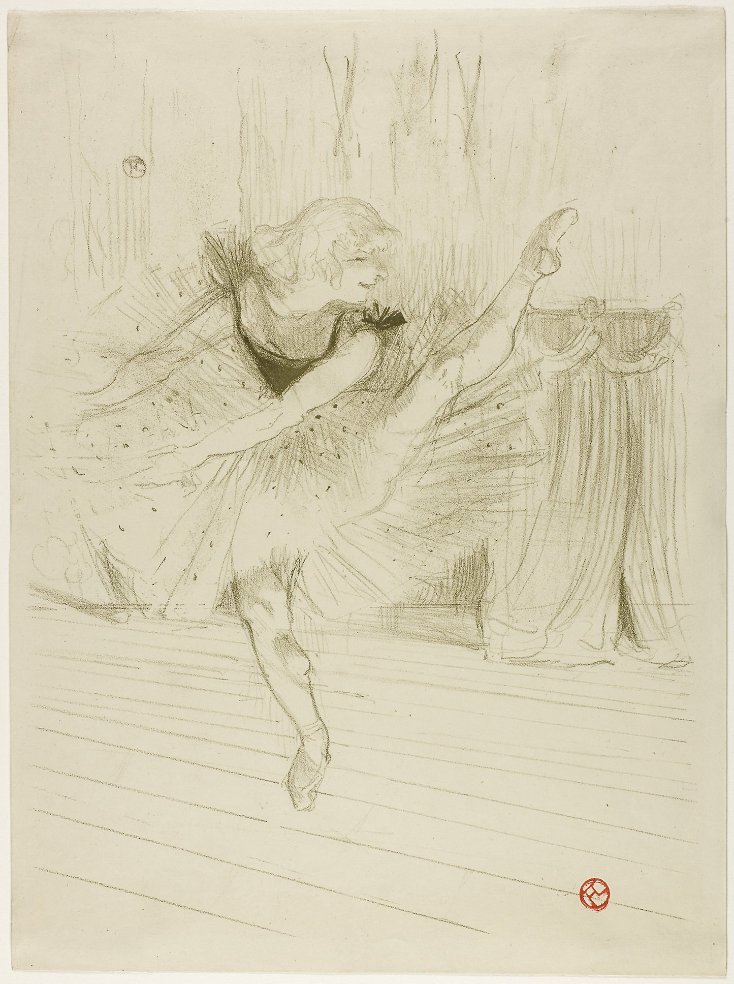 Miss Ida Heath, English Dancer: Henri de Toulouse-Lautrec,16x12"(A3) Poster