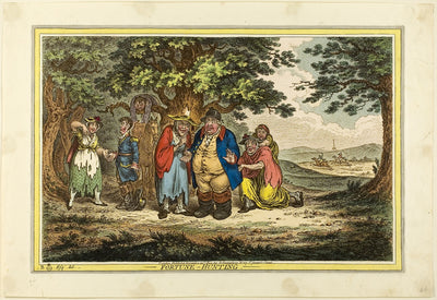 Fortune-Hunting: James Gillray (English, 1756-1815),16x12"(A3) Poster