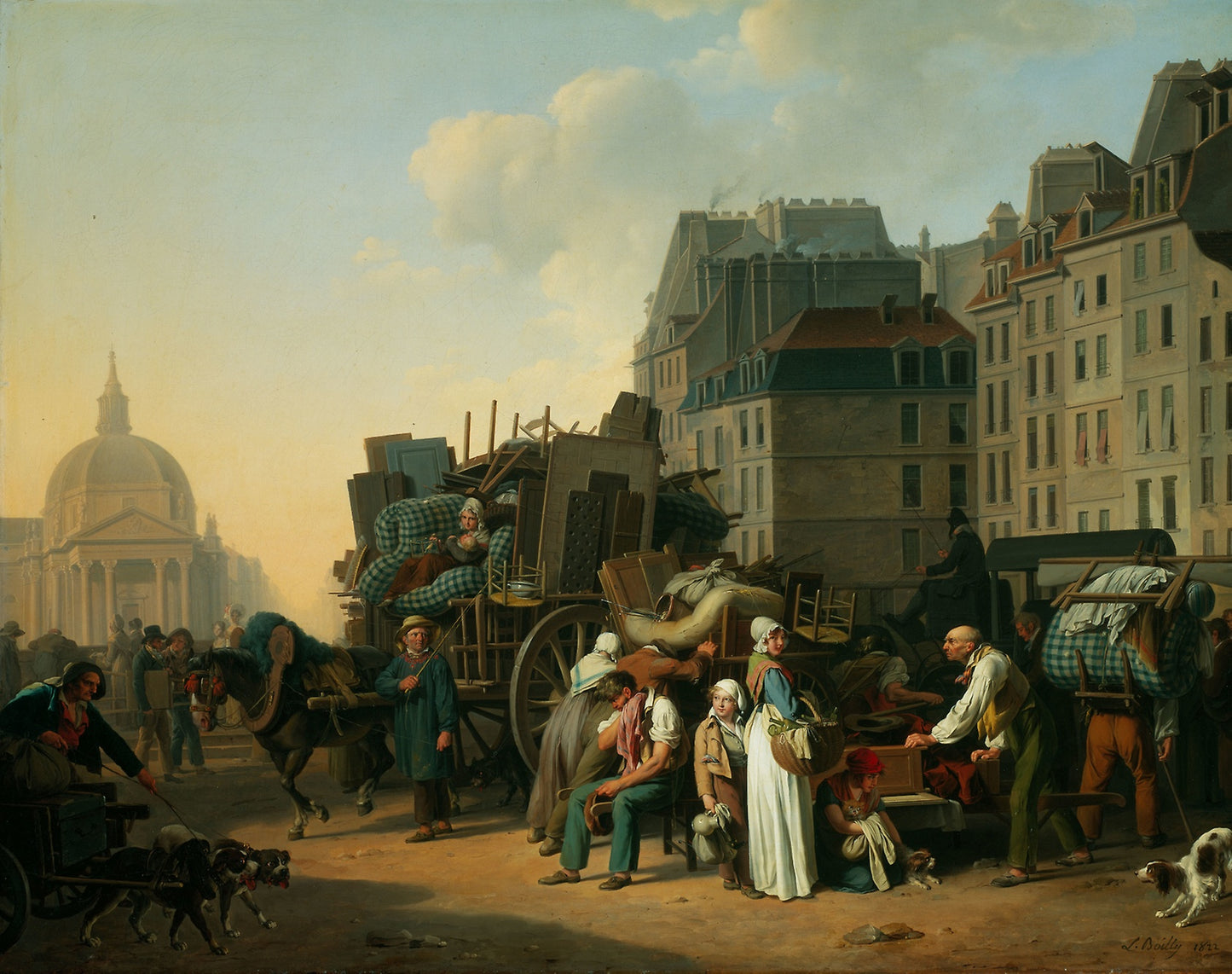 The Movings -  Louis Léopold Boilly,  Poster Print Wall Art