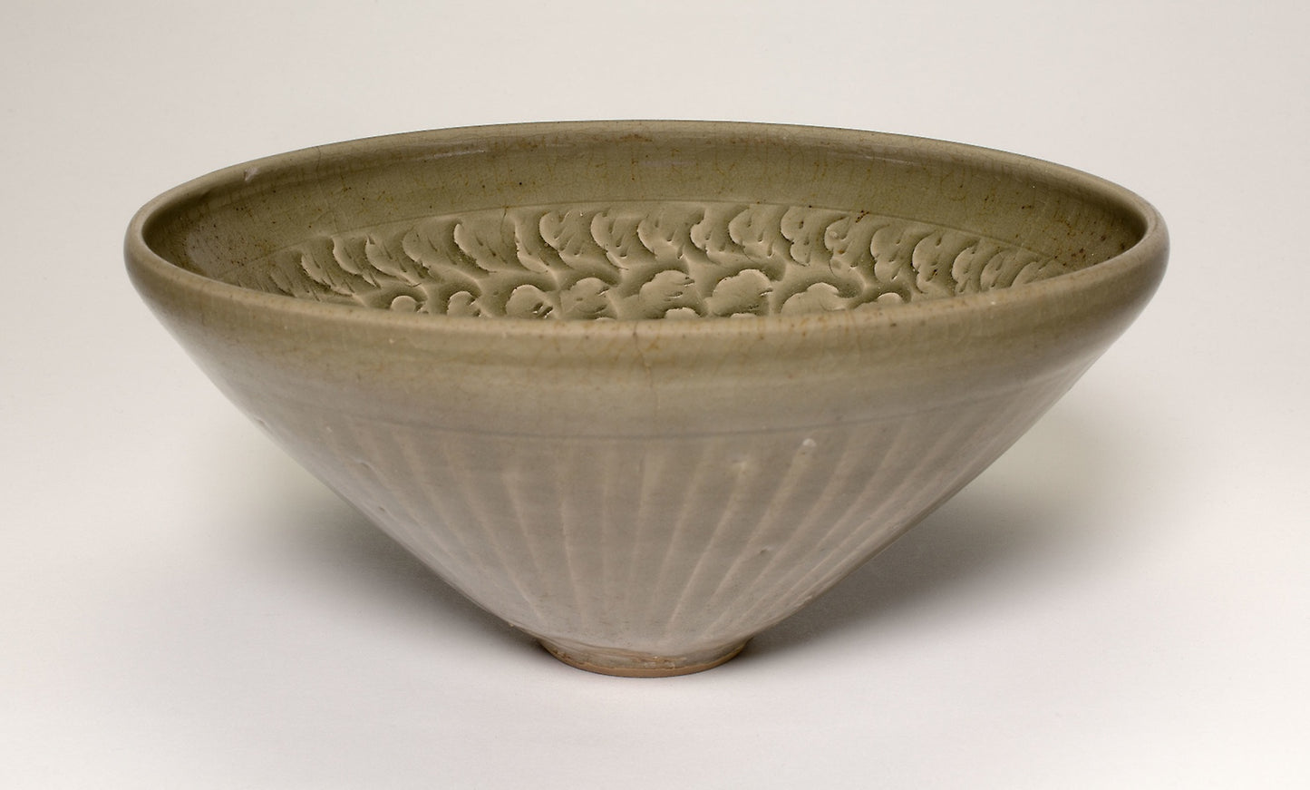 Deep Conical Bowl with Cloudlike Petals -  China,  Poster Print Wall Art