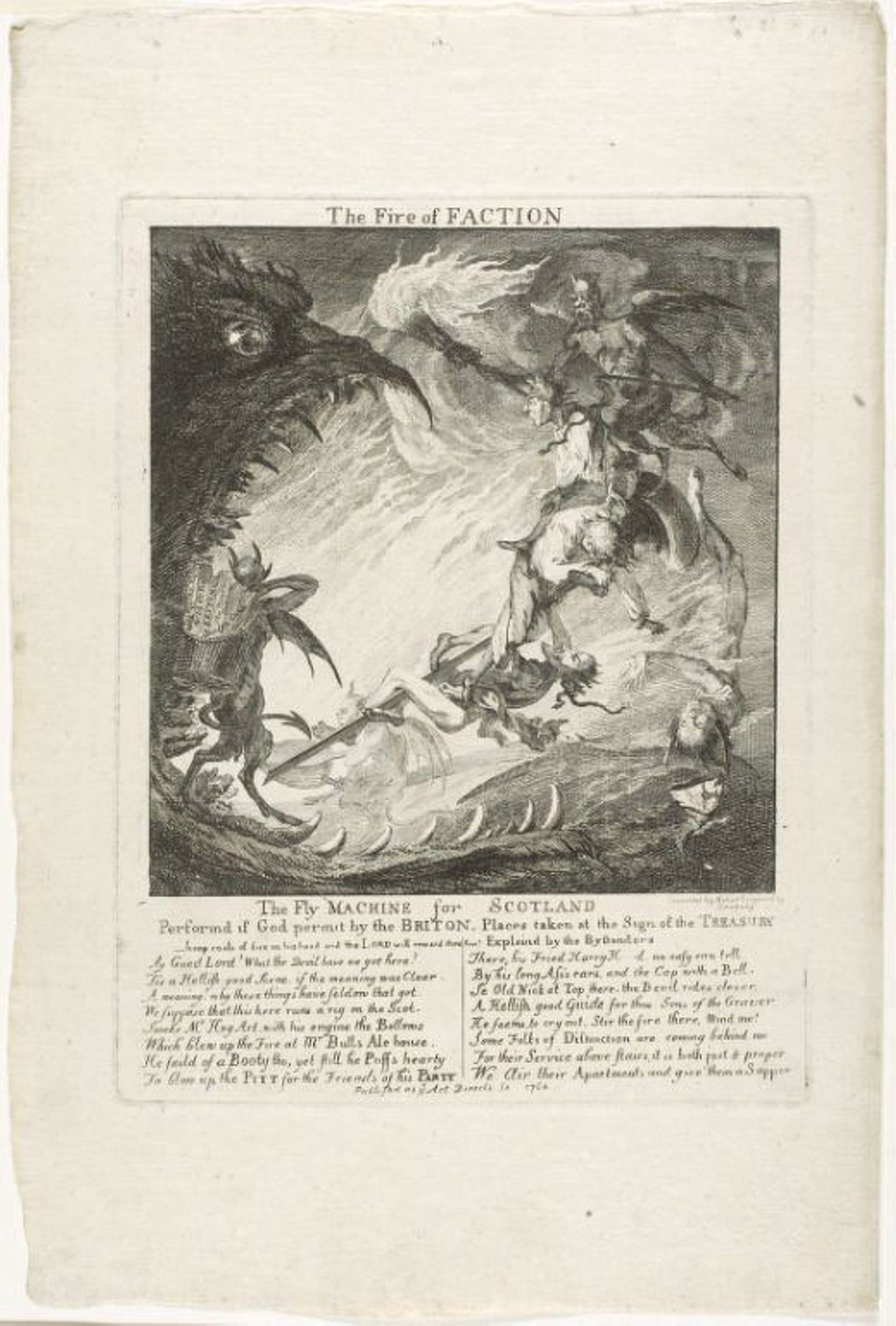 The Fire of Faction -  Paul Sandby,  Poster Print Wall Art