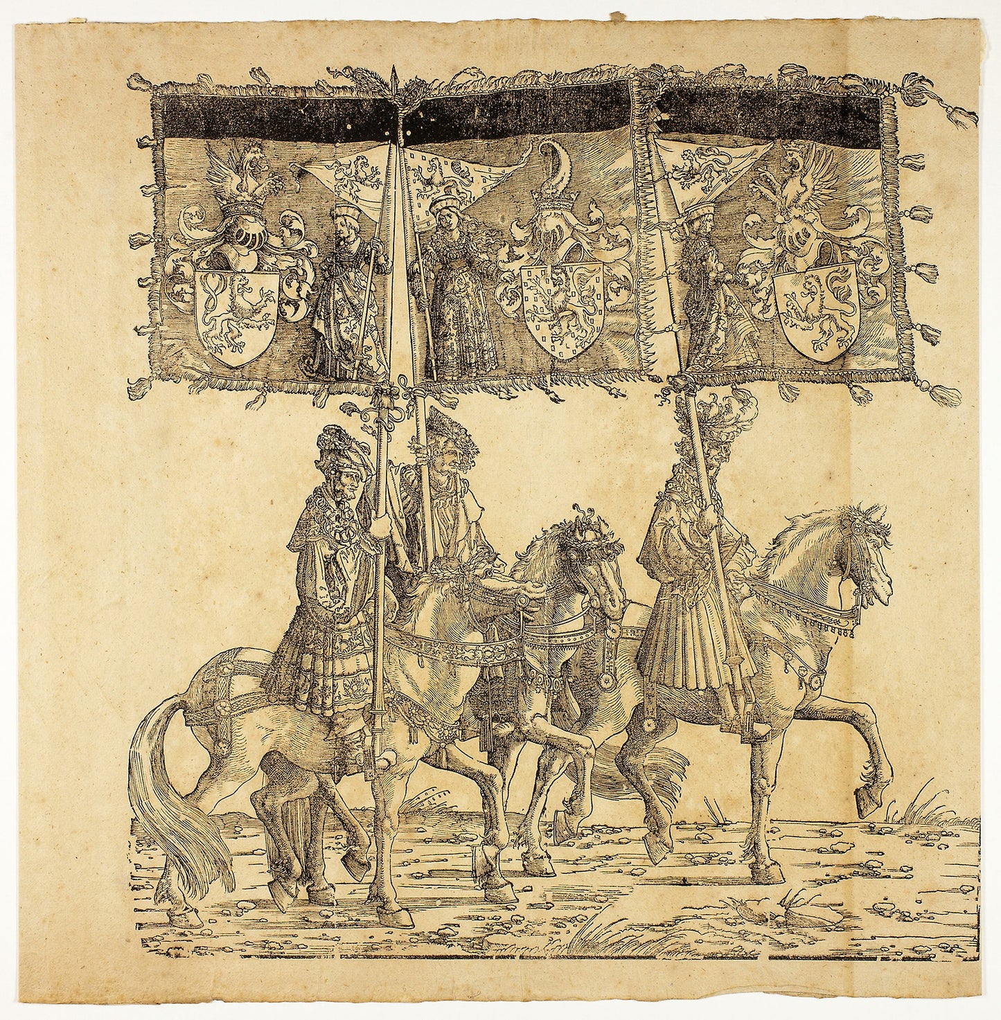 Triumph of Maximilian -  Hans Burgkmair, the elder,  Poster Print Wall Art