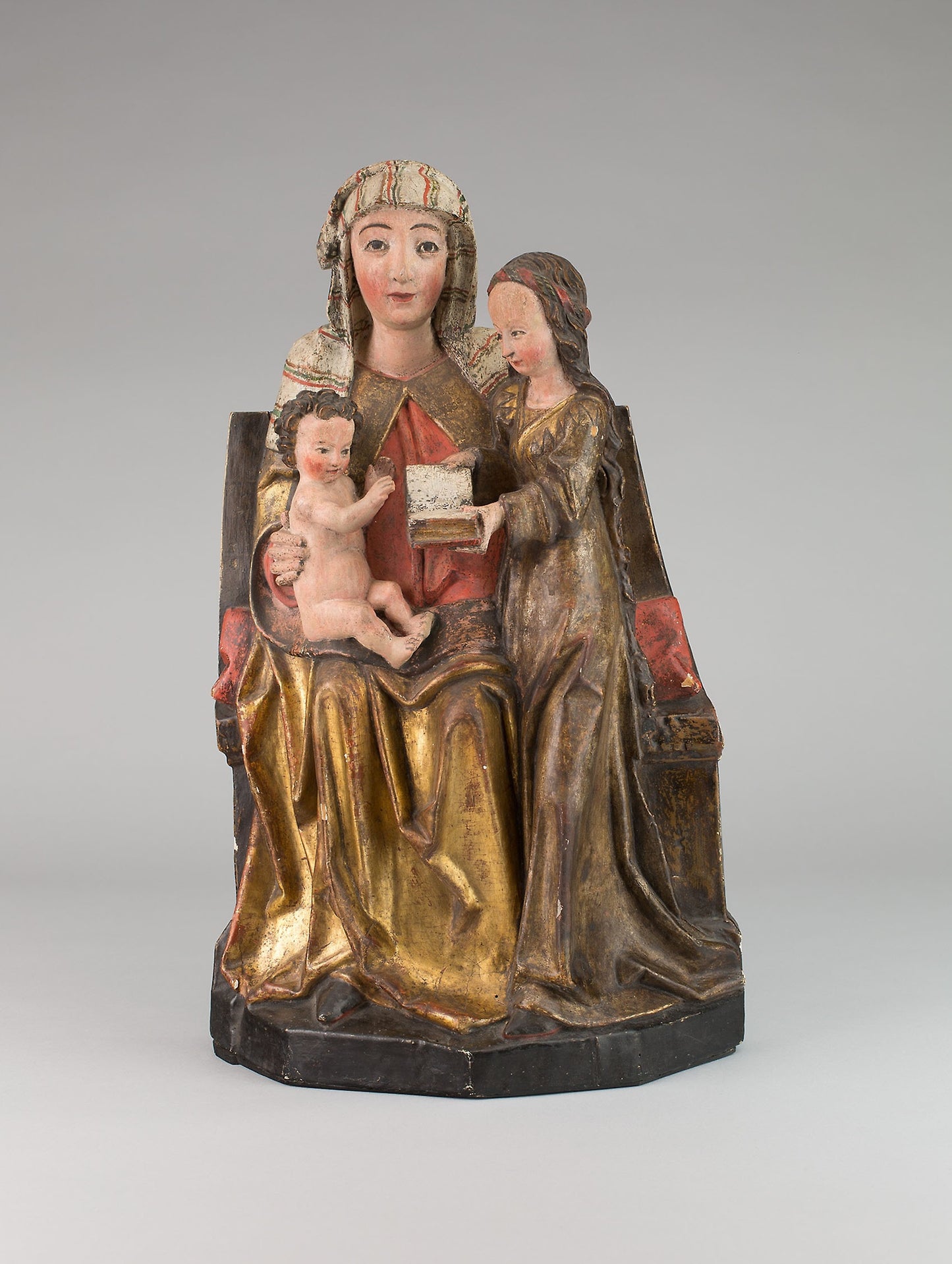 Virgin and Child with Saint Anne -  German, Rhenish, or Southern Netherlands,  Poster Print Wall Art