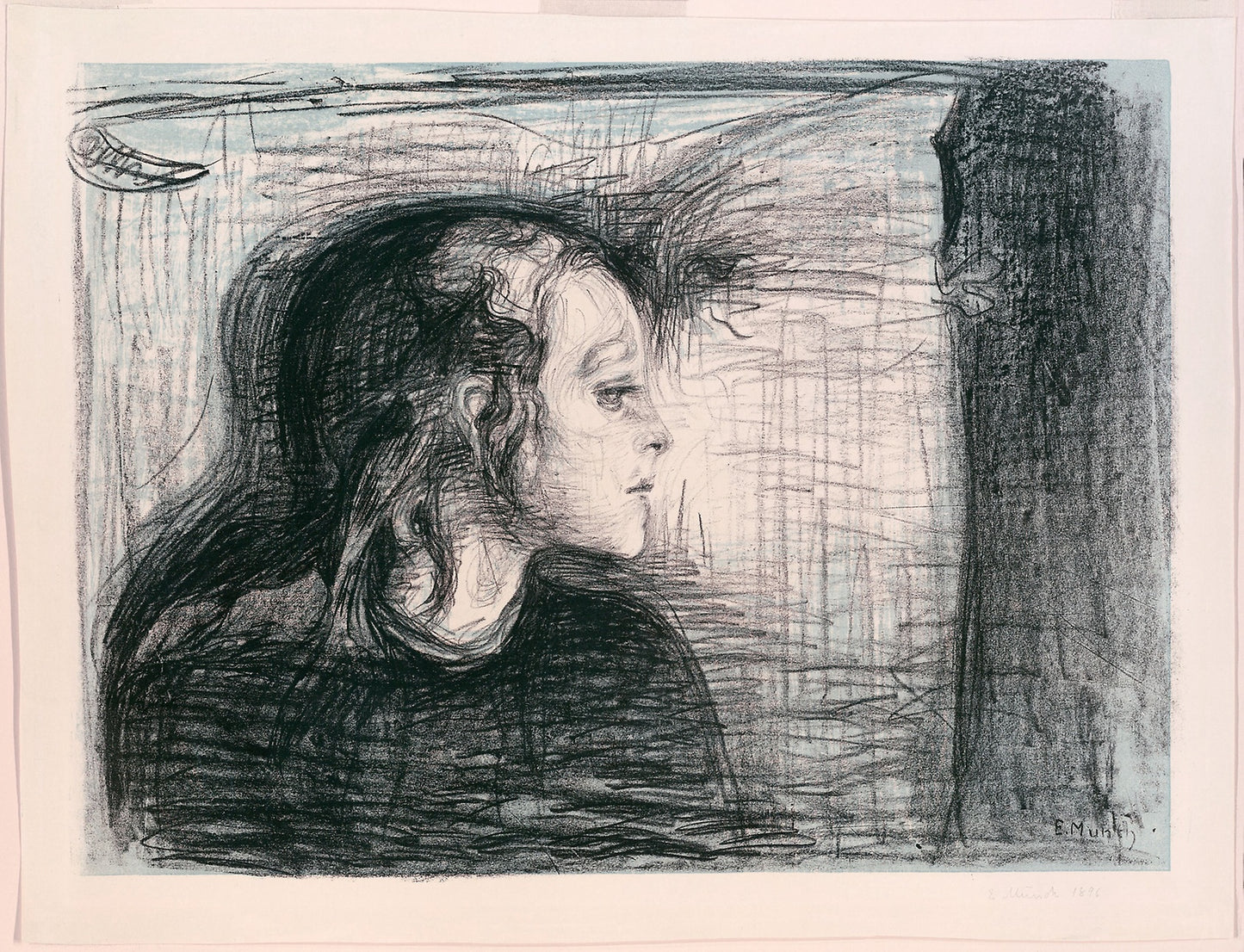 The Sick Child I: Edvard Munch (Norwegian, 1863-1944), Poster Print Wall Art