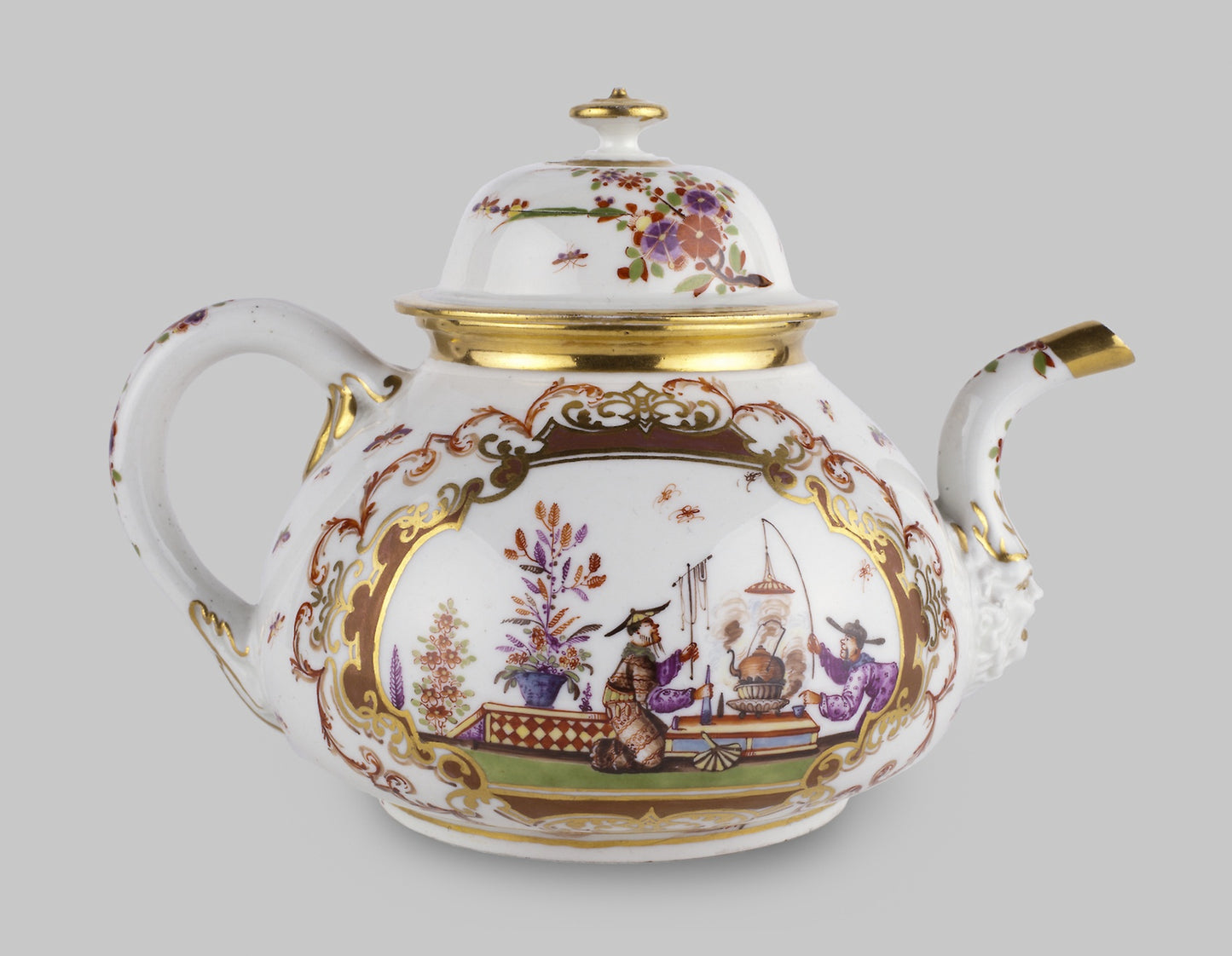 Teapot -  Meissen Porcelain Manufactory (German, founded 1710),  Poster Print Wall Art