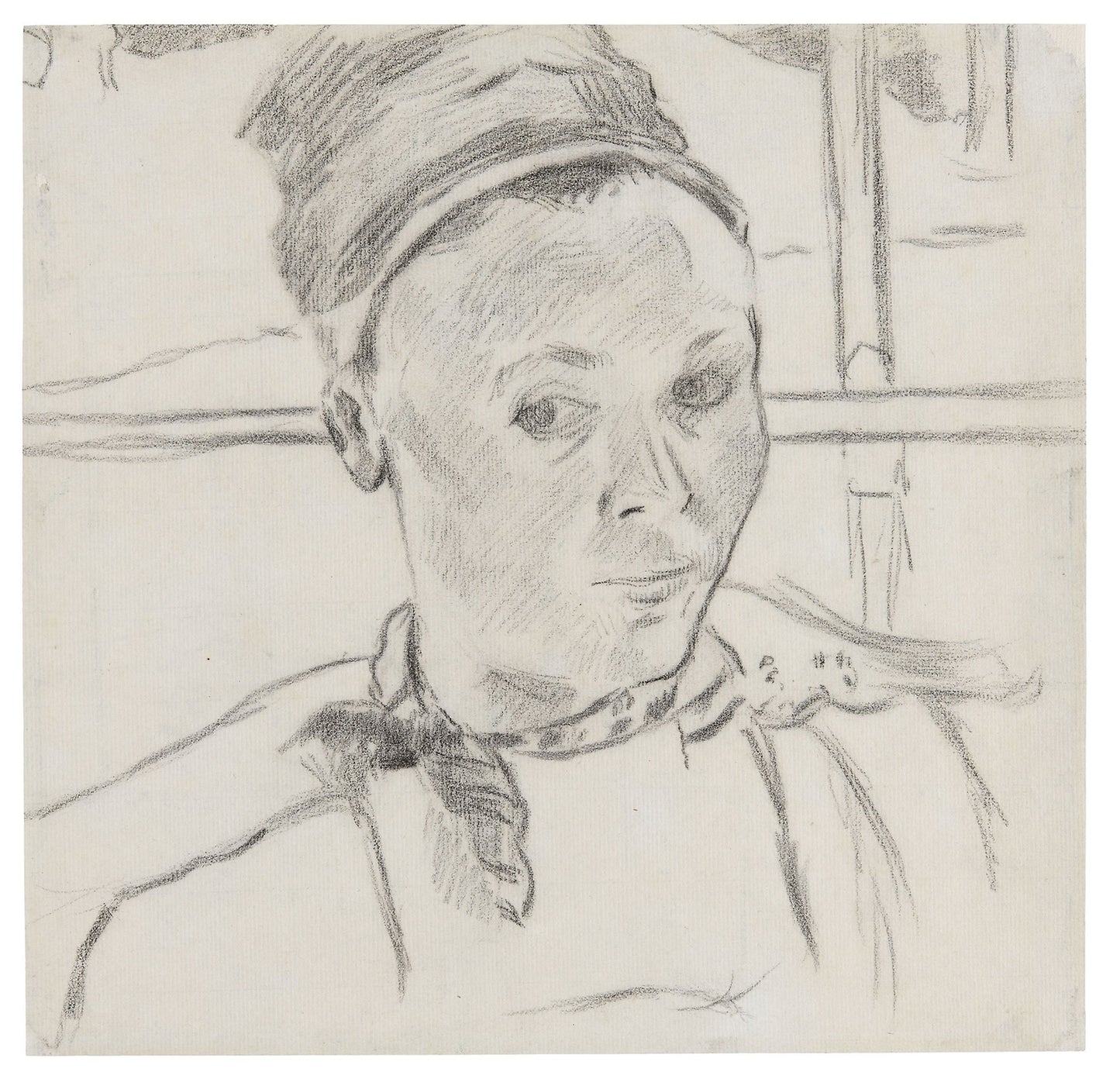 Bust of a Young Breton Woman (Possibly Marie Lagadu): Paul Gauguin,16x12"(A3) Poster
