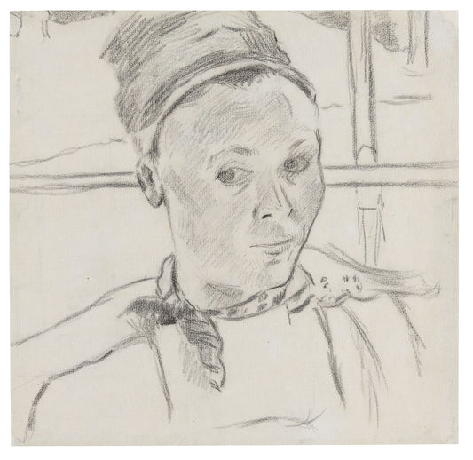 Bust of a Young Breton Woman (Possibly Marie Lagadu): Paul Gauguin,16x12"(A3) Poster