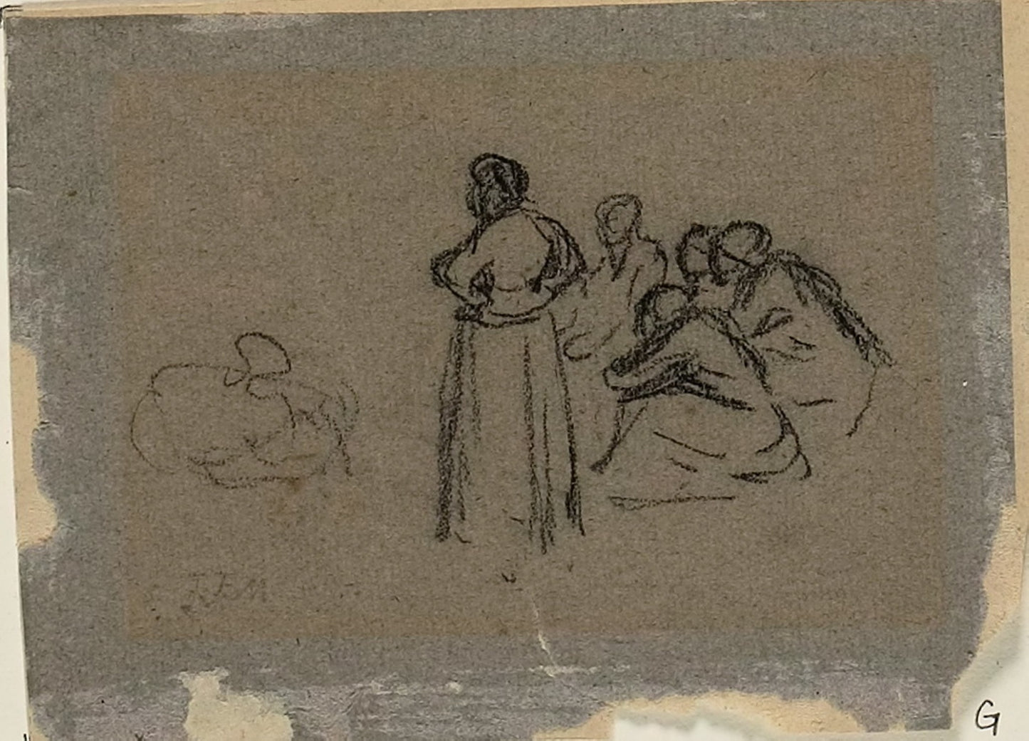 Group of Women -  Jean François Millet,  Poster Print Wall Art