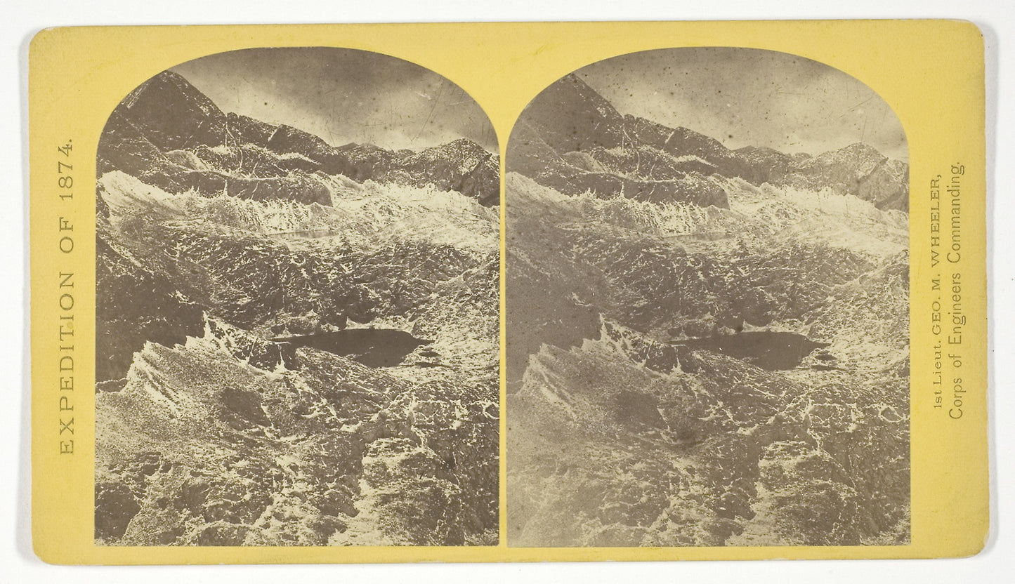 Alpine lakes, and mountain scenery, in the Cerro Blanco Mountains, Colorado, 13.000 feet above sea-level -  Timothy O'Sullivan (American, born Ireland, 1840–1882),  Poster Print Wall Art