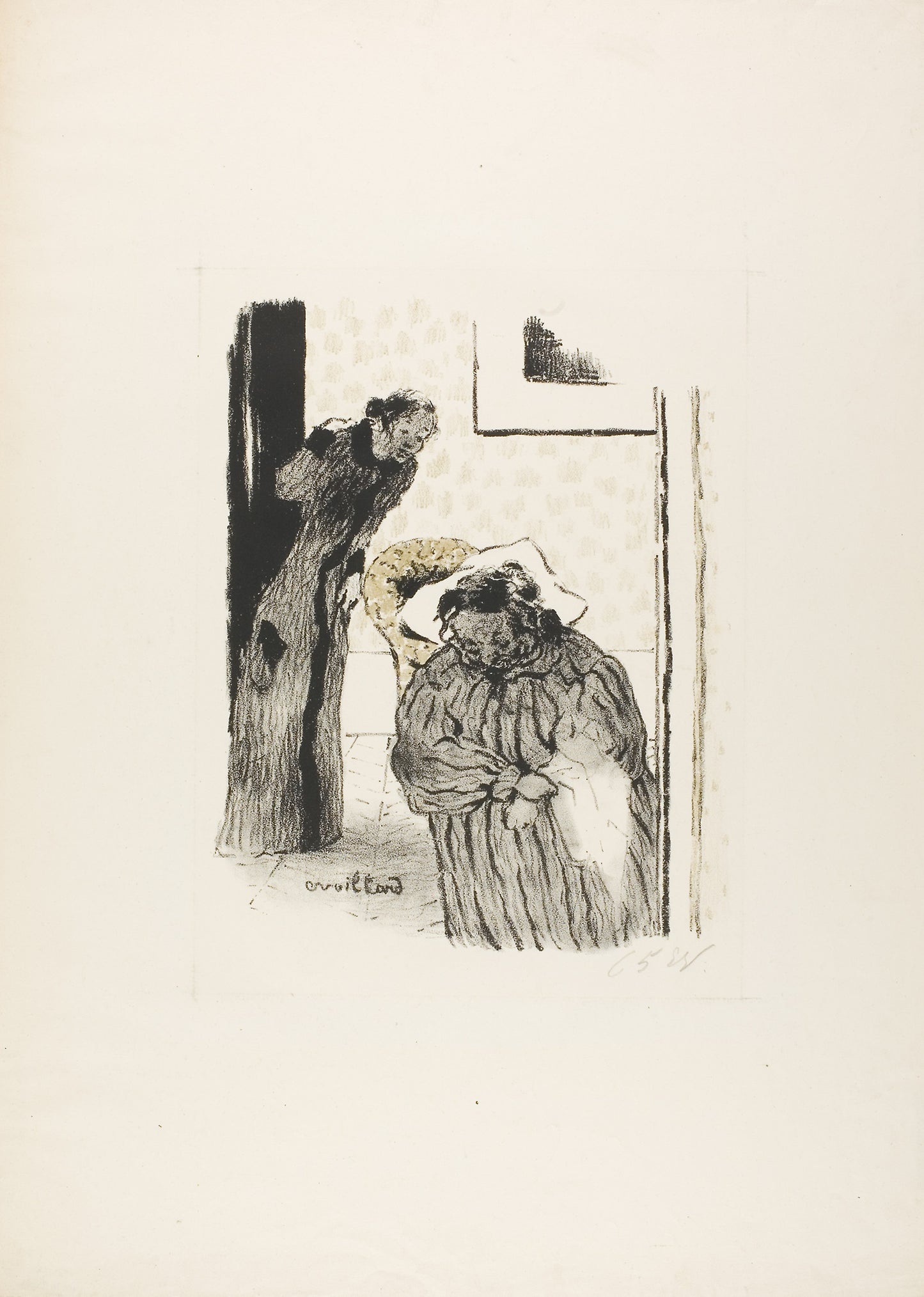 Siesta, from the first album of L'Estampe originale -  Edouard Jean Vuillard,  Poster Print Wall Art
