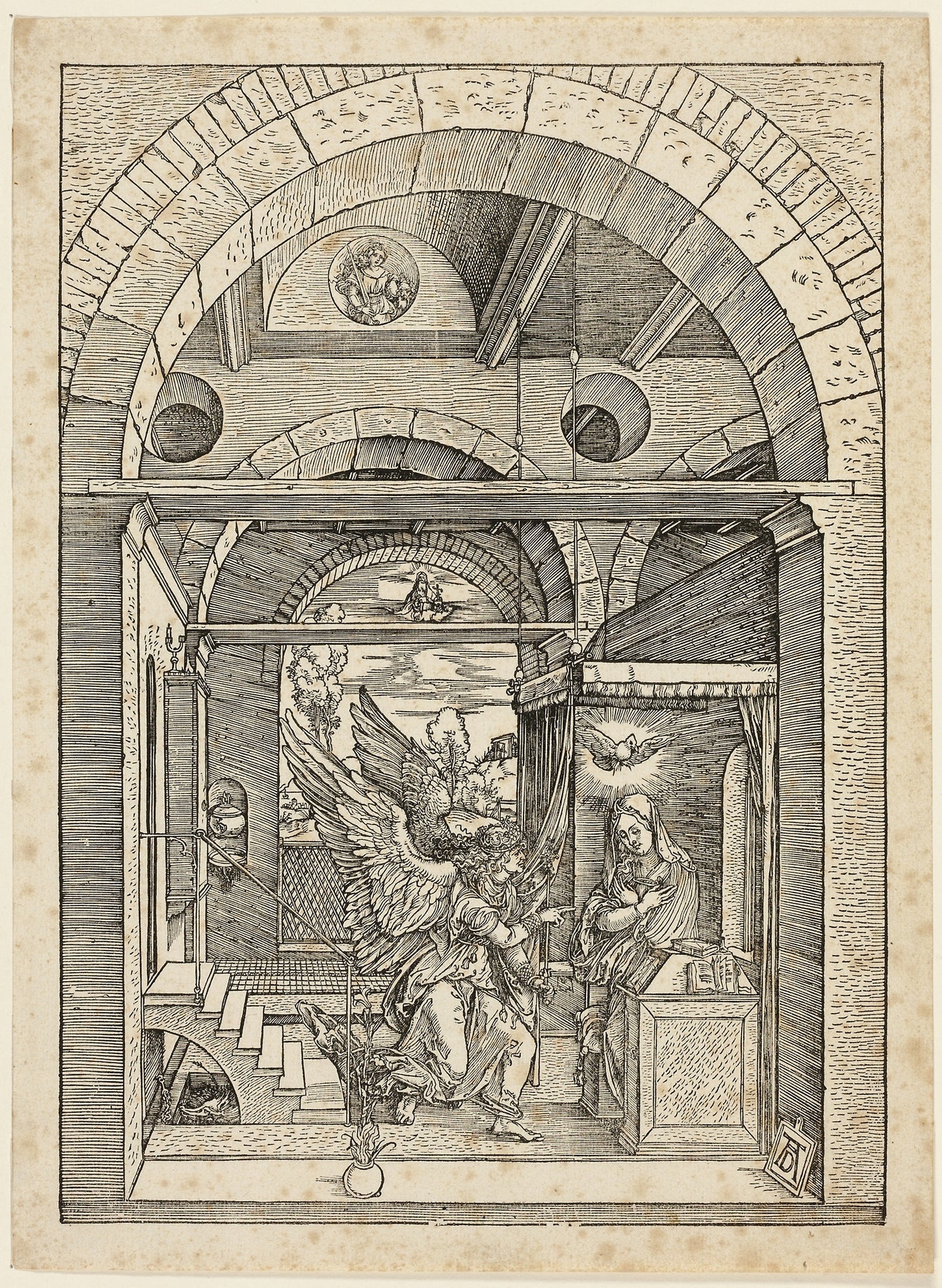 The Annunciation, from The Life of the Virgin -  Albrecht Dürer,  Poster Print Wall Art