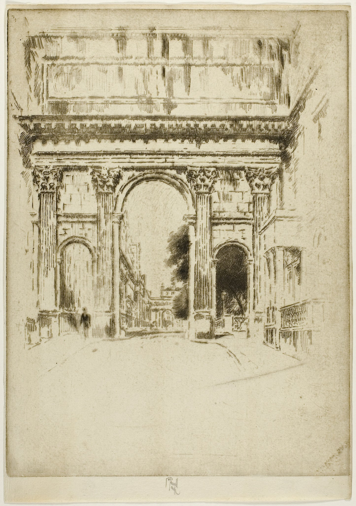 Cumberland Gate, Regent's Park -  Joseph Pennell,  Poster Print Wall Art