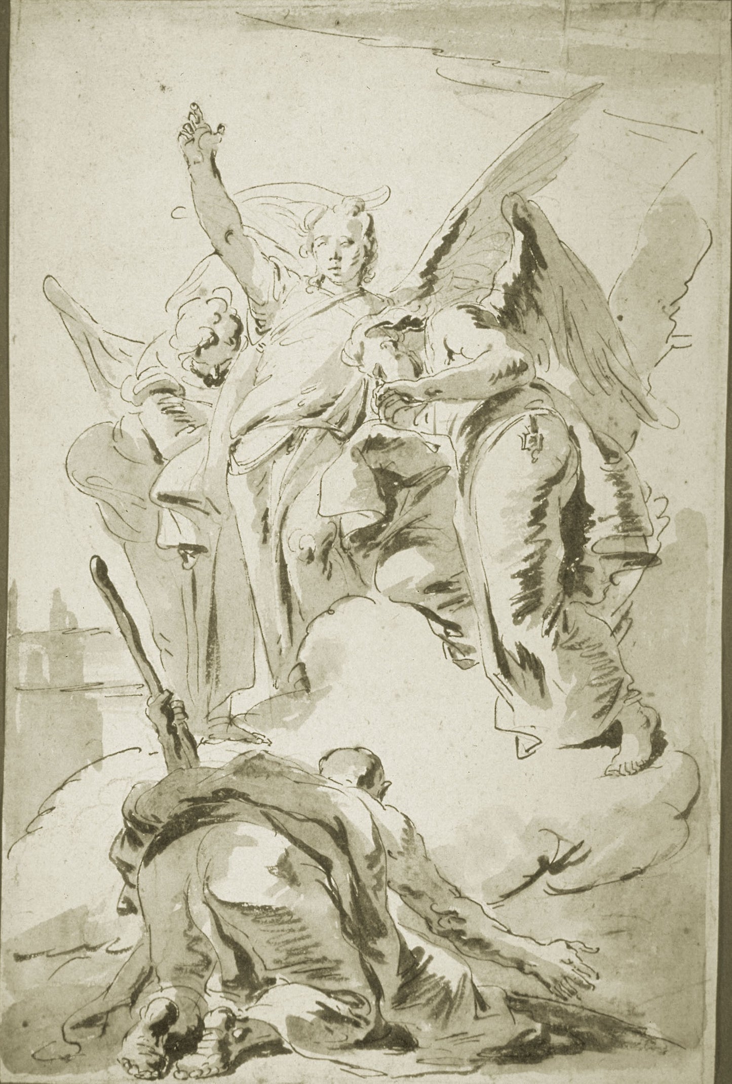 Three Angels Appearing to Abraham -  Giambattista Tiepolo,  Poster Print Wall Art