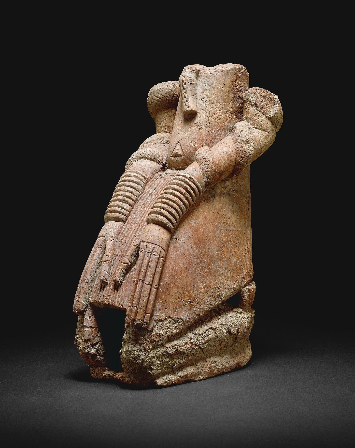 Fragment of a Kneeling Figure -  Inland Niger Delta region, Mali,  Poster Print Wall Art