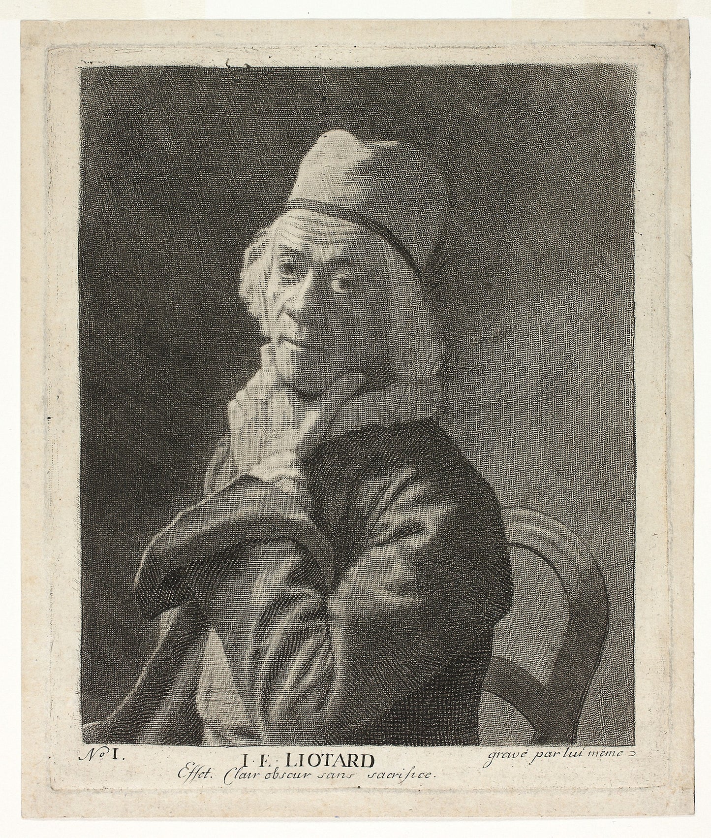 Small Self-Portrait -  Jean Etienne Liotard,  Poster Print Wall Art