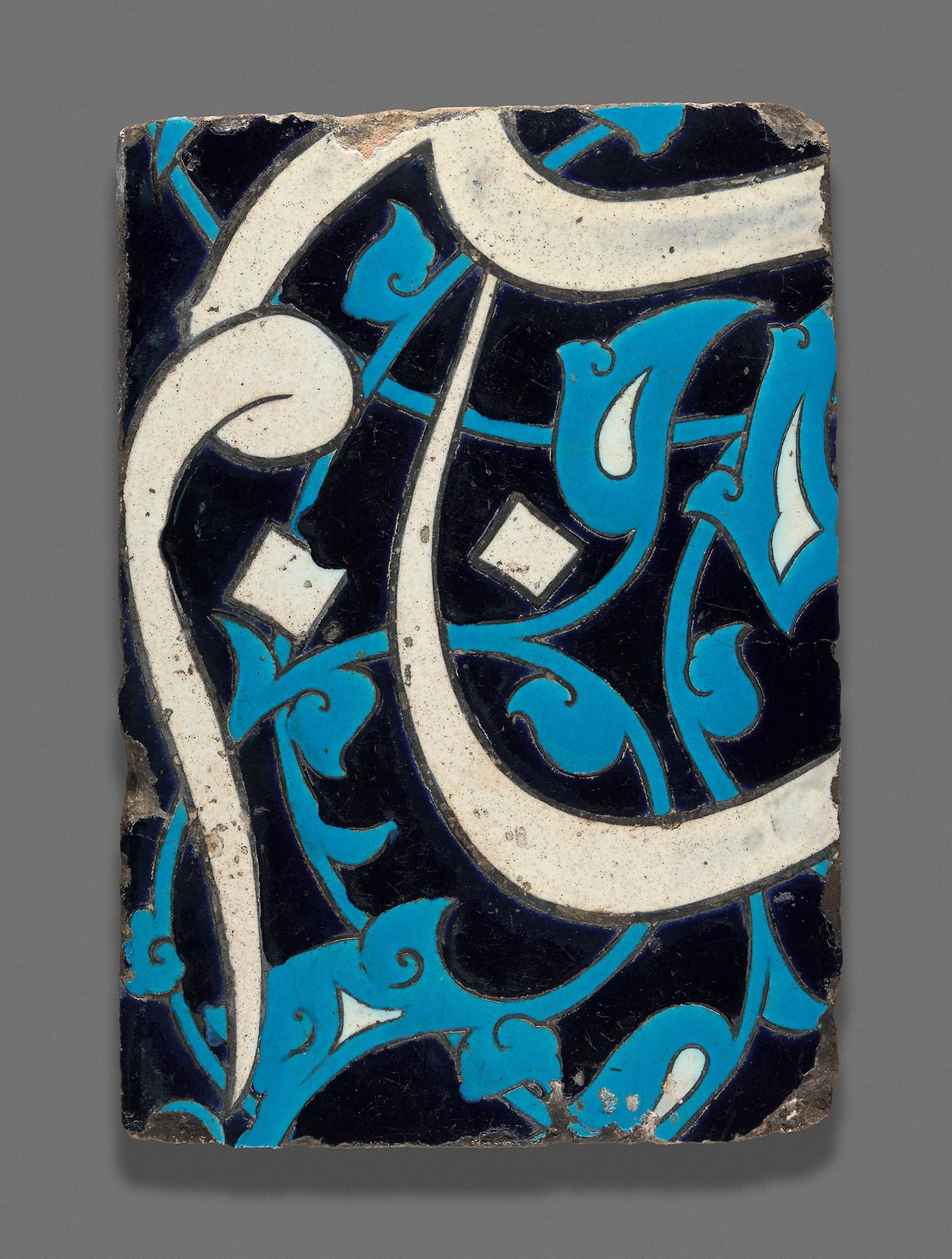 Tile, probably from the exterior of a dome -  Iran,  Poster Print Wall Art