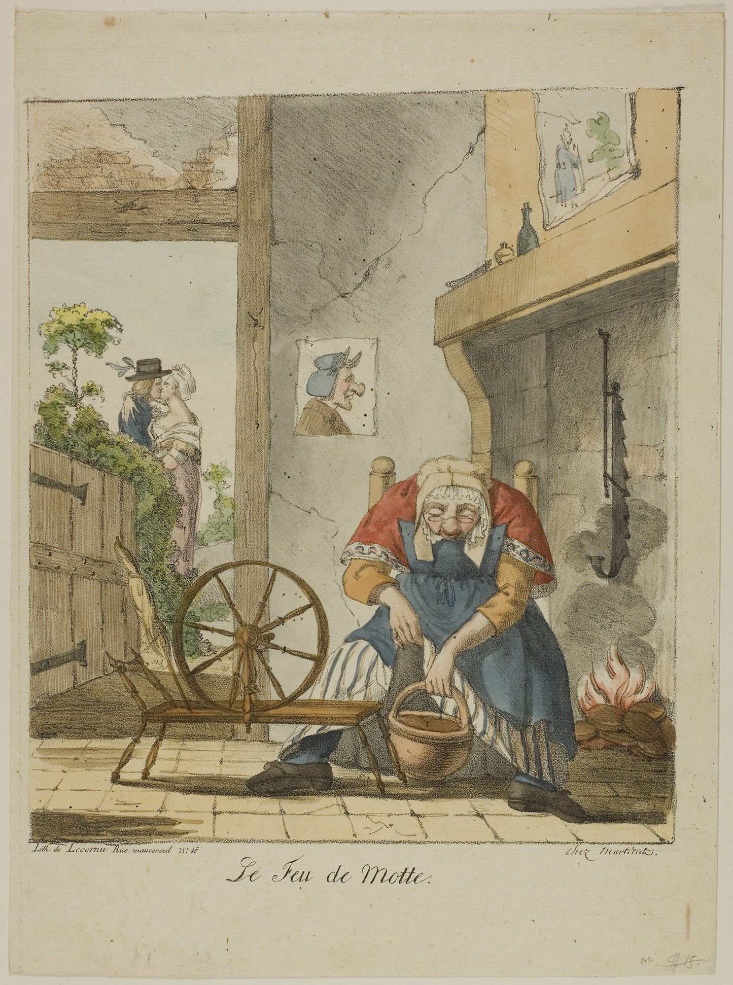 Le Feu de Motte -  Lecornu,  Poster Print Wall Art