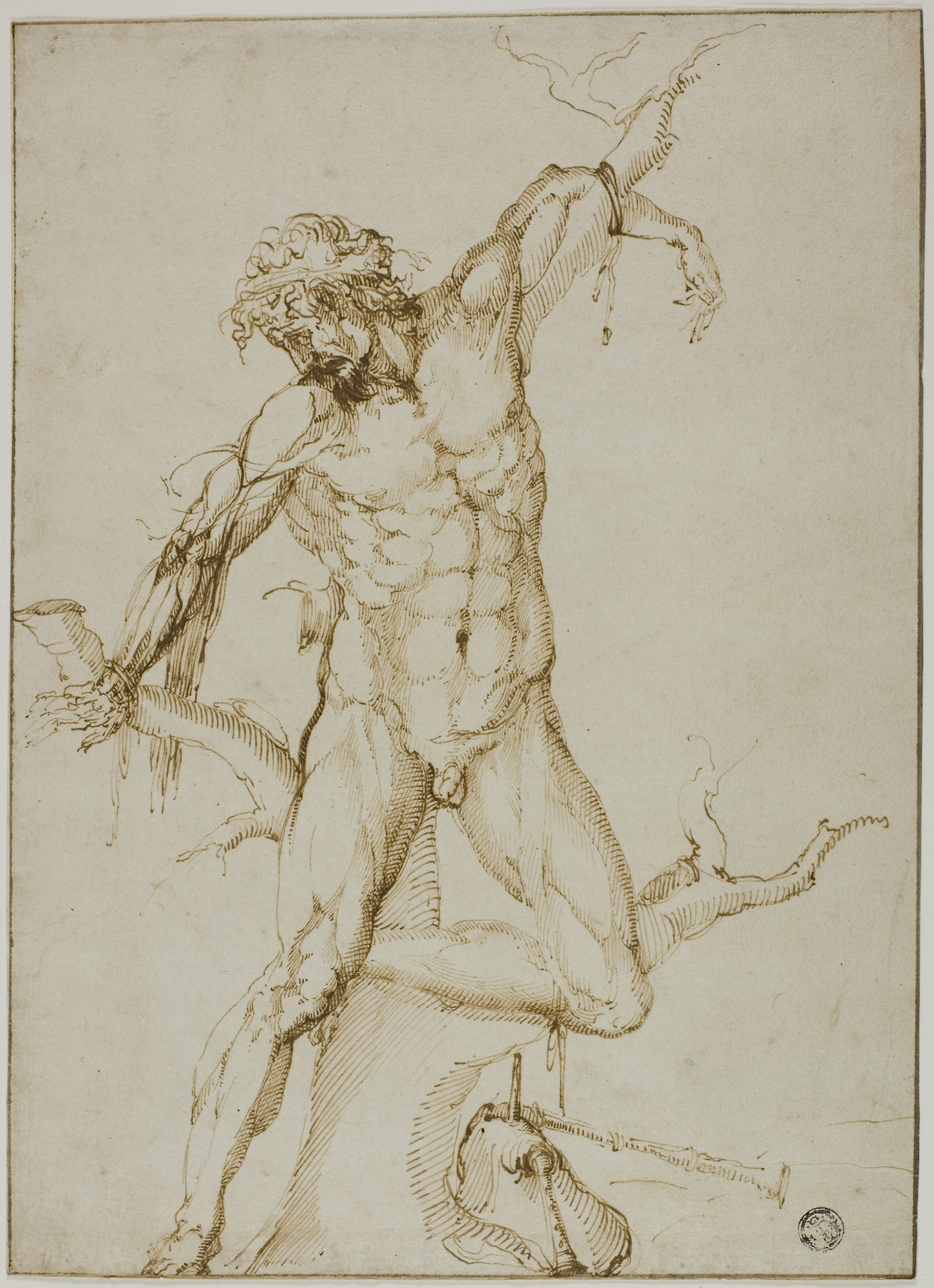 Marsyas Tied to a Tree -  Follower of Baccio Bandinelli,  Poster Print Wall Art