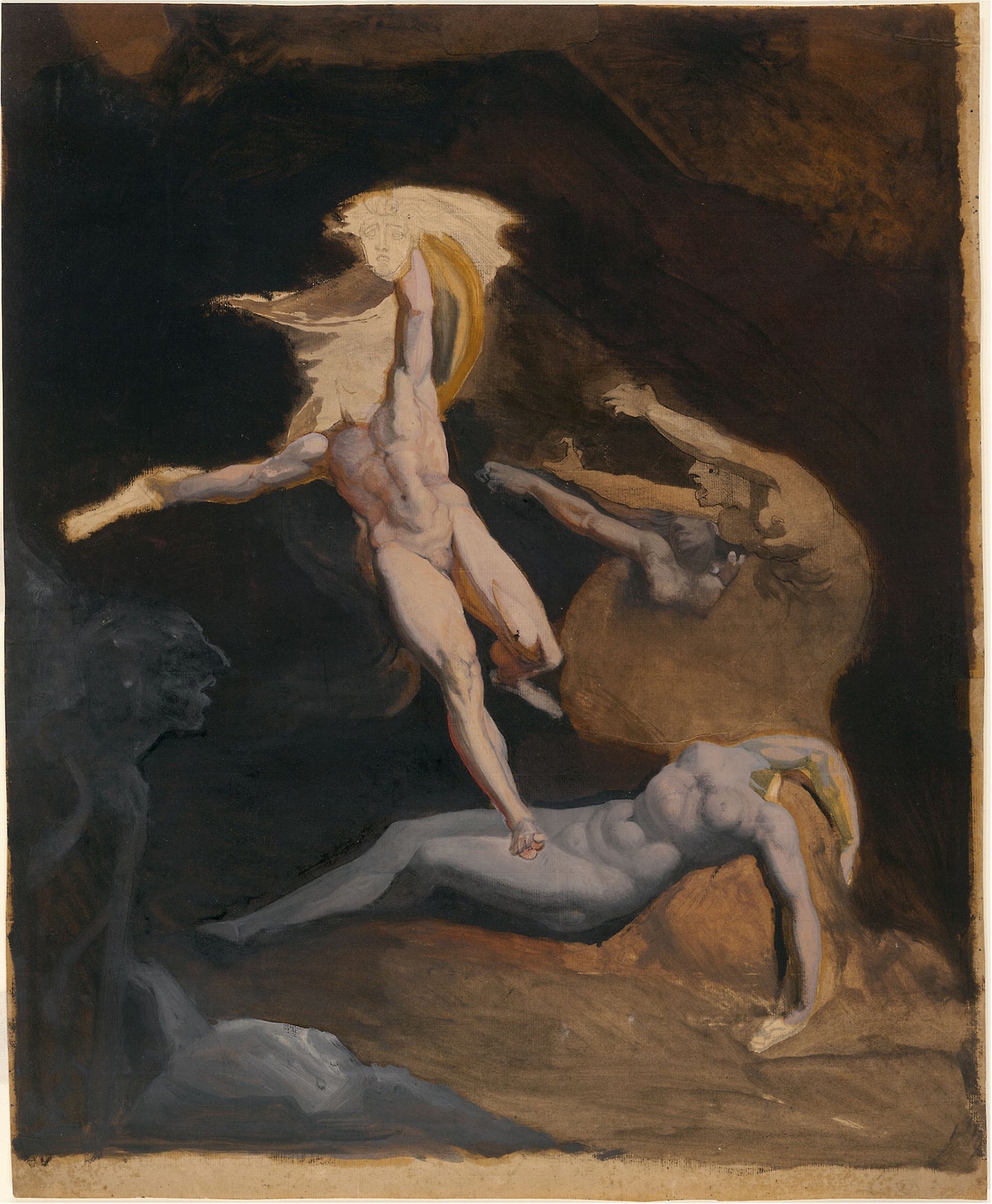 Perseus Starting from the Cave of the Gorgons -  Attributed to Henry Fuseli,  Poster Print Wall Art