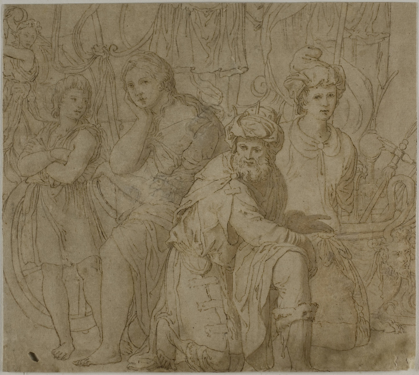 Part of The Truimph and Exploits of Furius Camillus -  Francesco de'Rossi, called Salviati, after,  Poster Print Wall Art