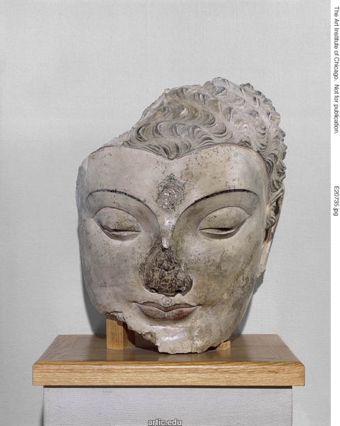 Head of Buddha -  Afghanistan ,  Poster Print Wall Art