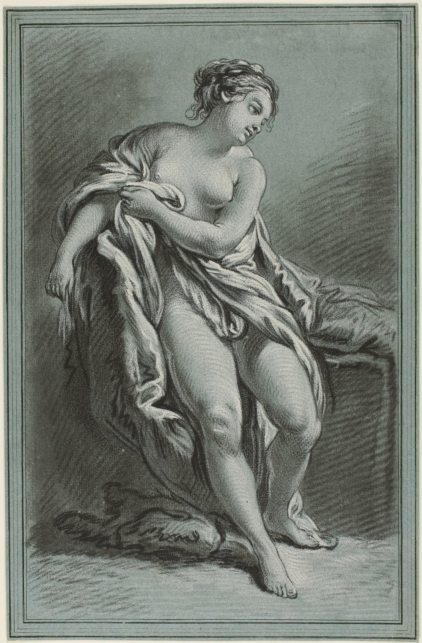 Bather -  Louis-Marin Bonnet (French, 1736-1793),  Poster Print Wall Art
