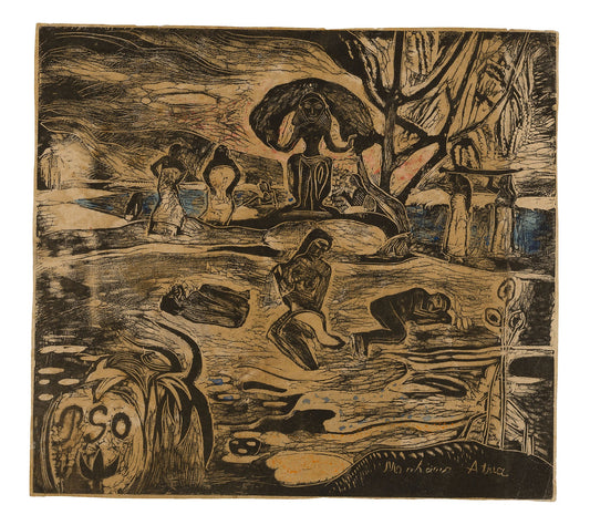 Mahana atua (Day of the God): Paul Gauguin,16x12"(A3) Poster