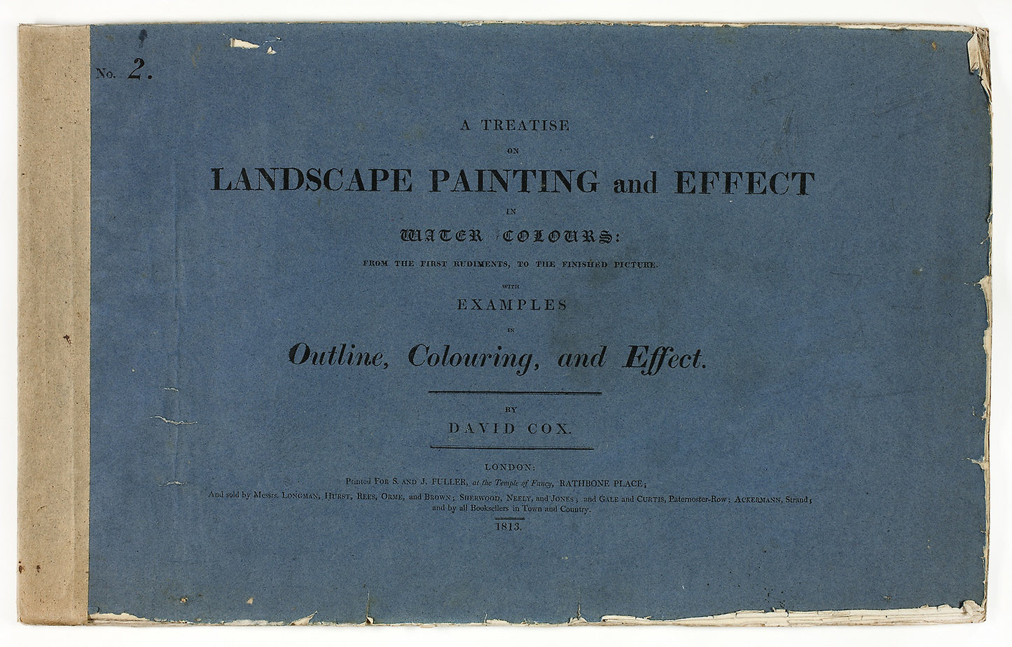 A Treatise on Landscape Painting and Effect in Water Colours: From the First Rudiments, to the Finished Picture No. 2: David Cox, the elder (English, 1783-1859),16x12"(A3) Poster