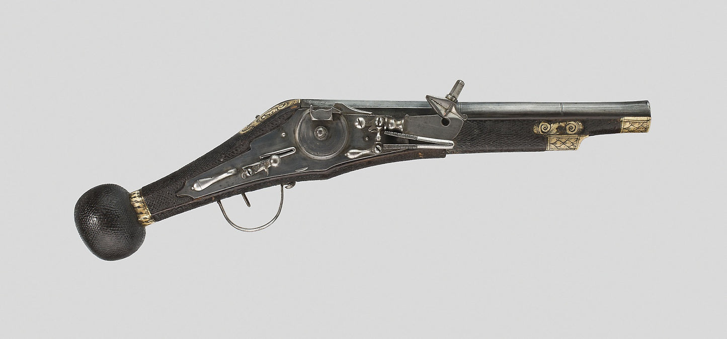 Wheellock Puffer (Pistol) for the Mounted Bodyguard of the Elector of Saxony: Abraham Dressler, Poster Print Wall Art