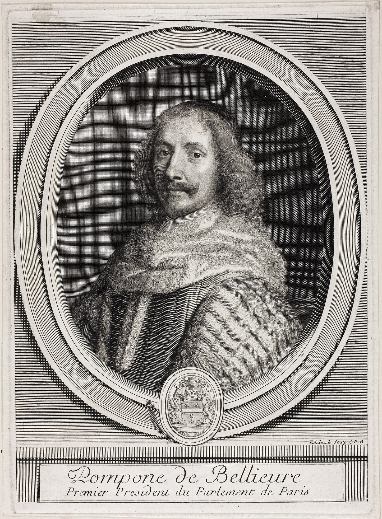 Pompone de Bellièvre -  Gérard Edelinck,  Poster Print Wall Art