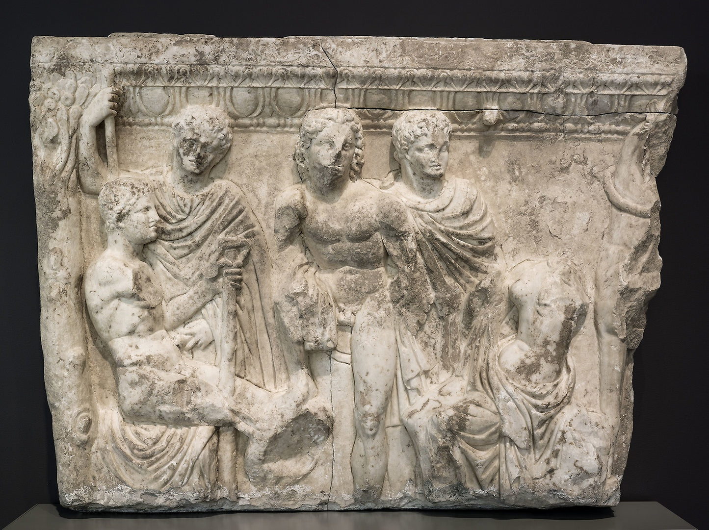 Side Panel of a Sarcophagus -  Roman,  Poster Print Wall Art