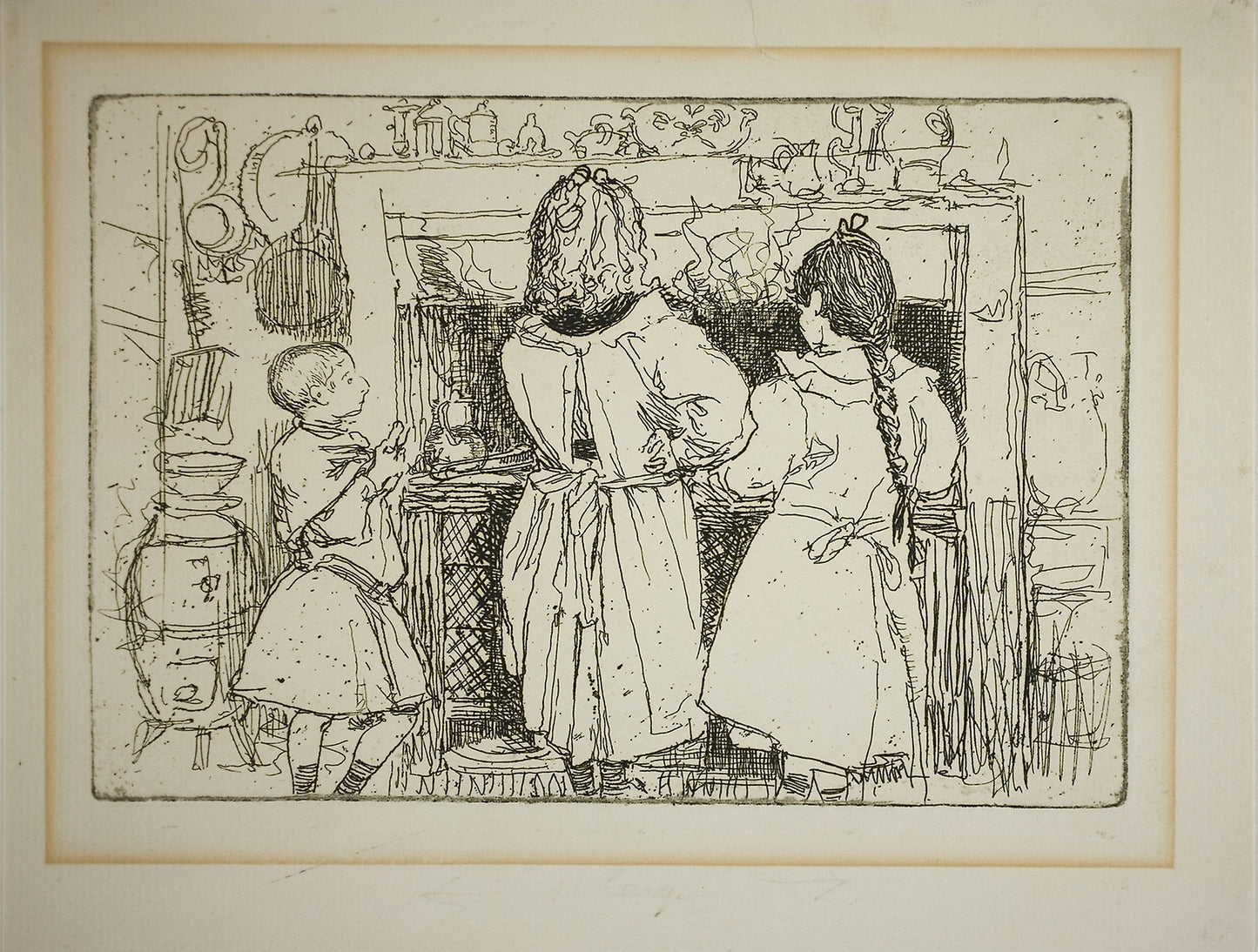 Breakfast Preparations -  Louis Auguste Lepère,  Poster Print Wall Art